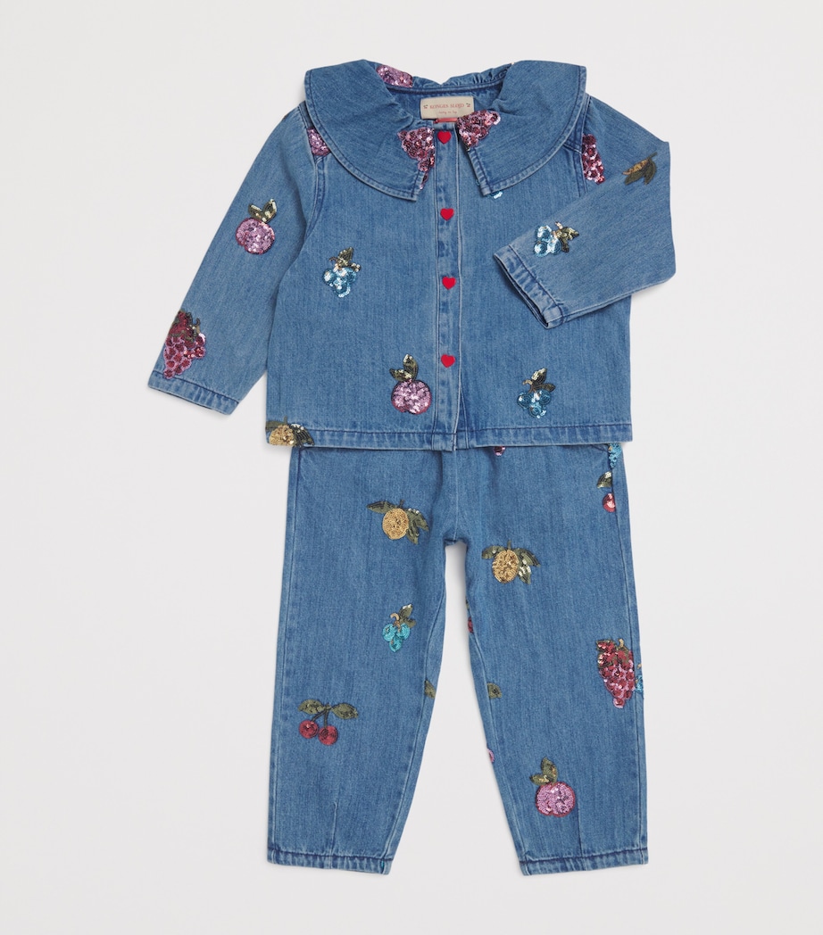 Sequin-Detail Jeans (12 Months-4 Years) P00103 VITAMINS Image 3