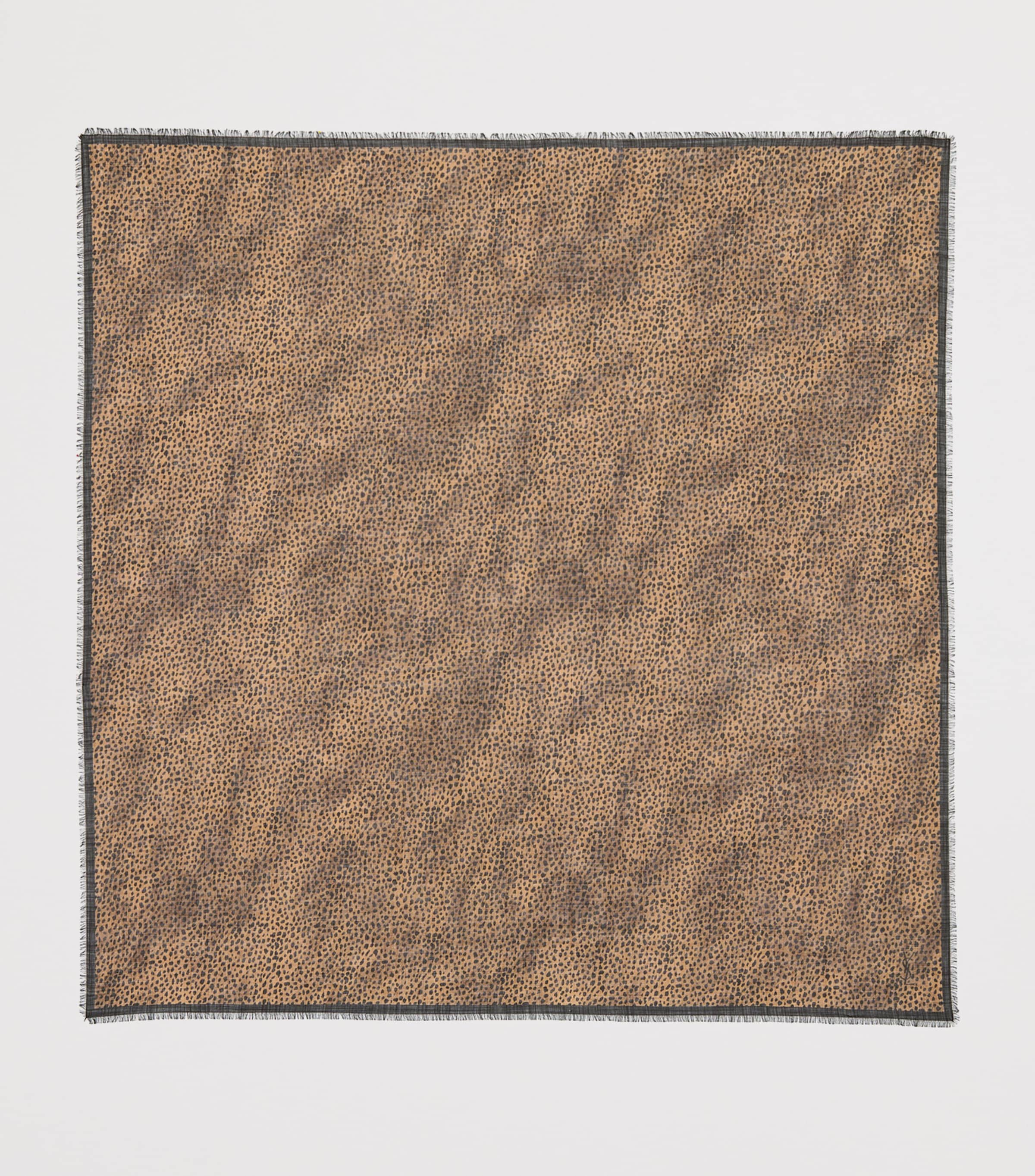 Wool Leopard-Print Scarf 9760 Image 2