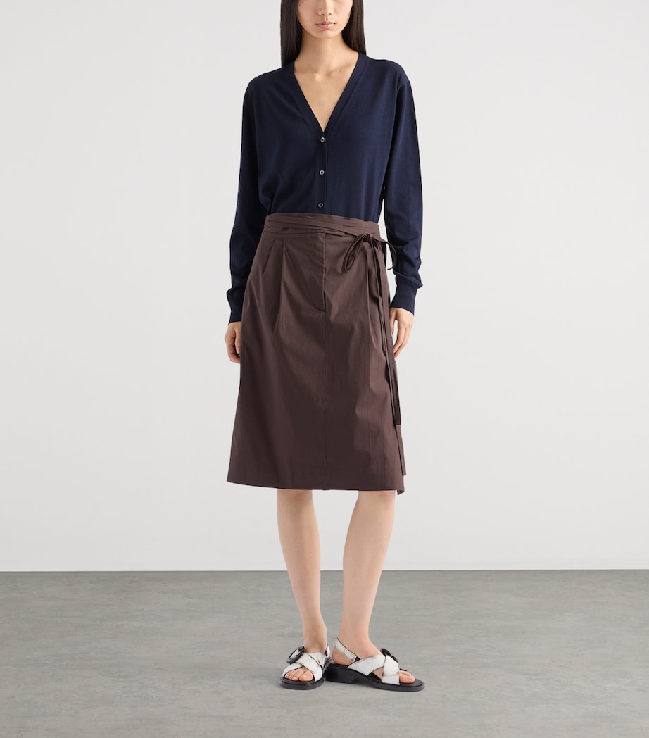 Cotton V-Neck Cardigan F0008 Image 2