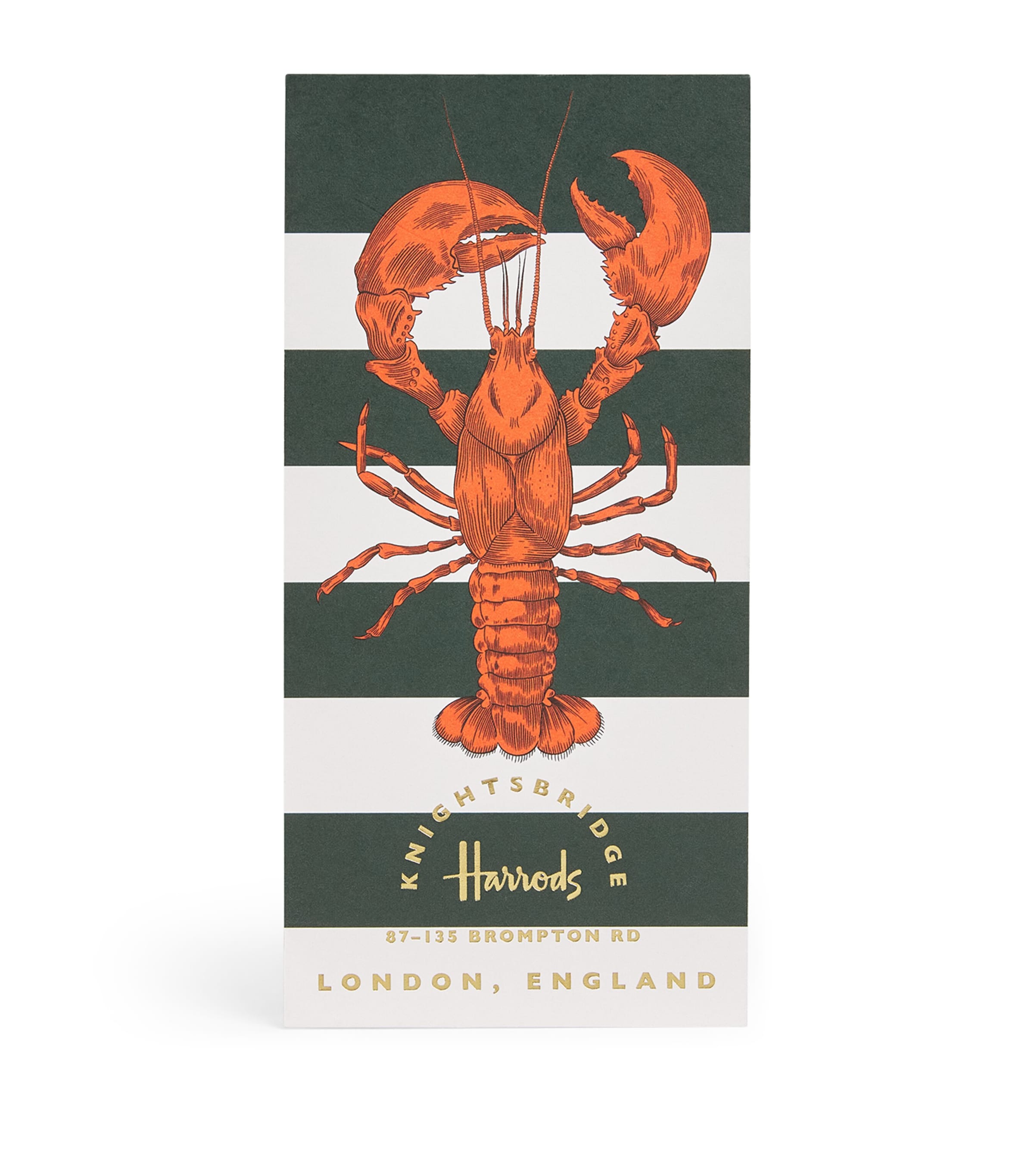 Harrods Magnetic Lobster Shopping List Notebook