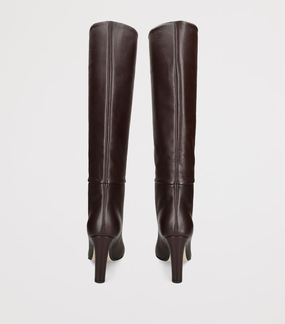 Alevì Leather Auryn Knee-High Boots 95 Dark Brown Image 3