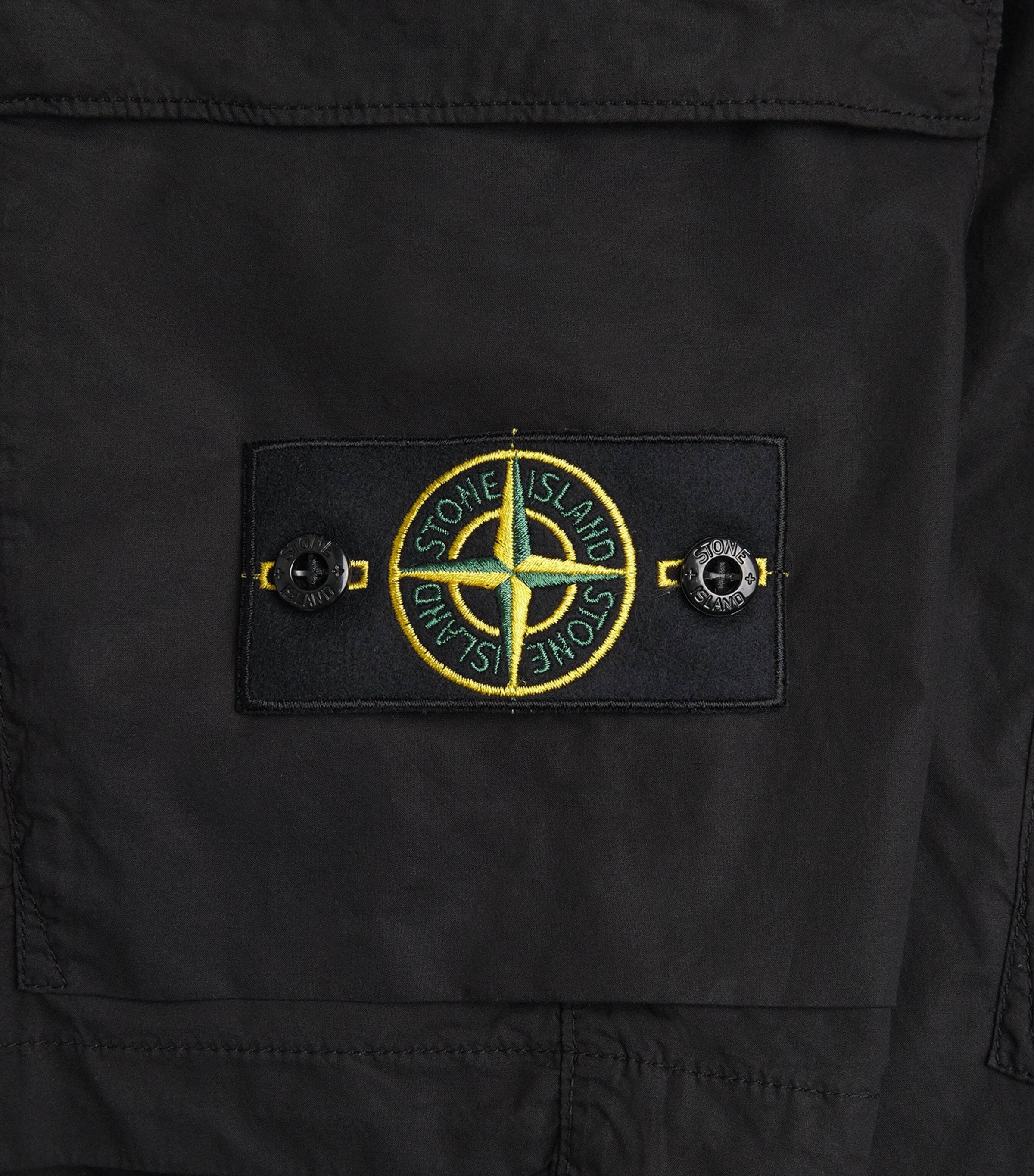 Stone Island Mens Stretch-Cotton Cargo Shorts Image 6