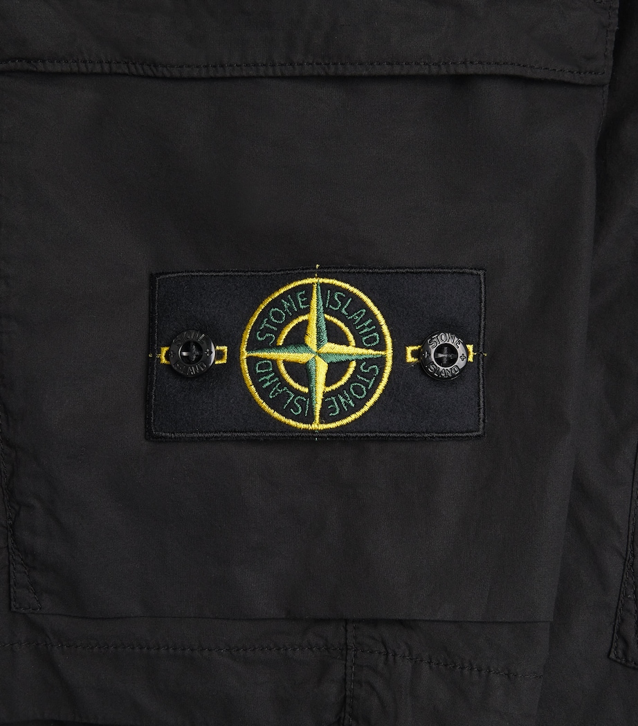 Stone Island Mens Stretch-Cotton Cargo Shorts Image 6
