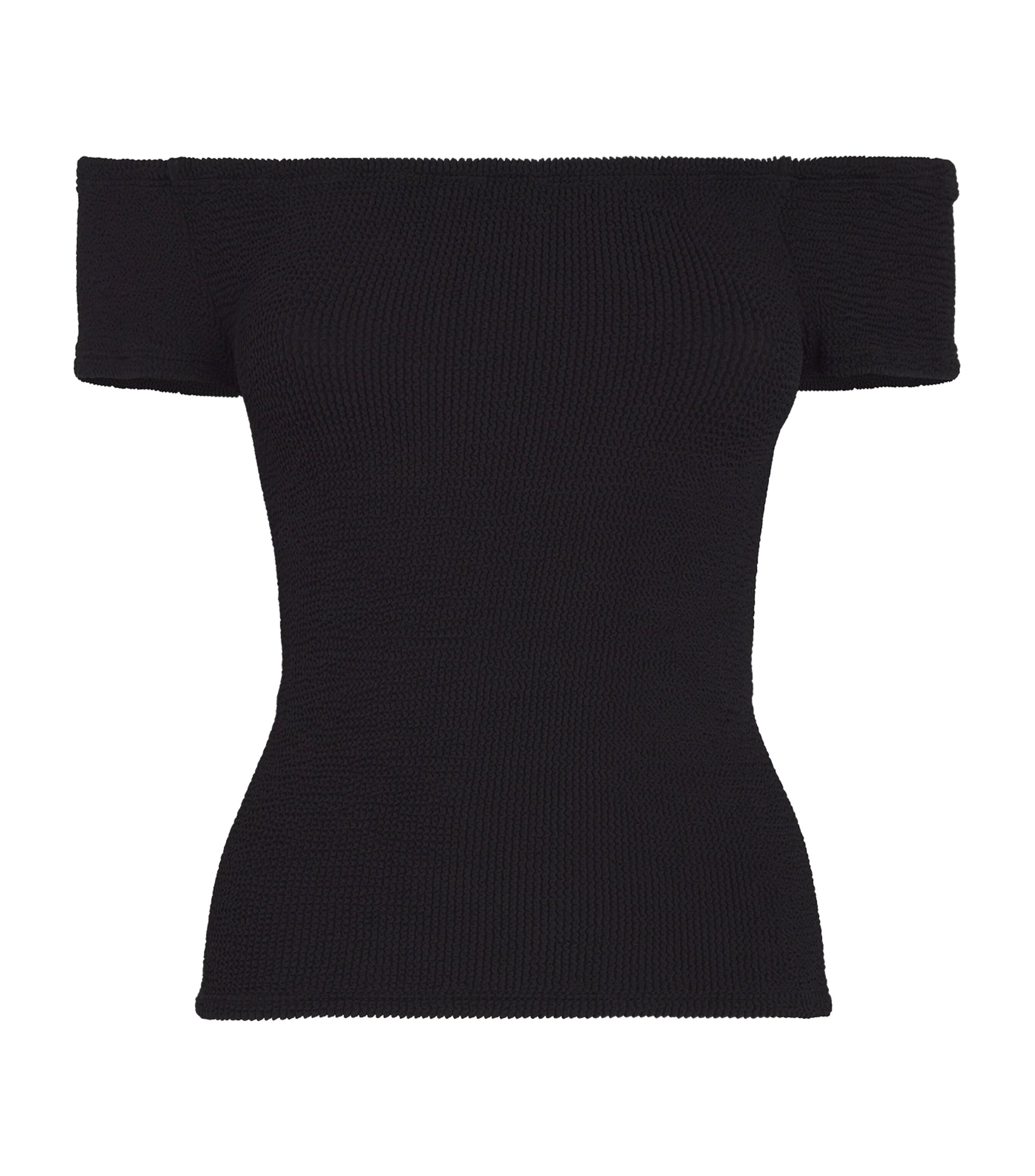 Shop Hunza G Grace Top In Black