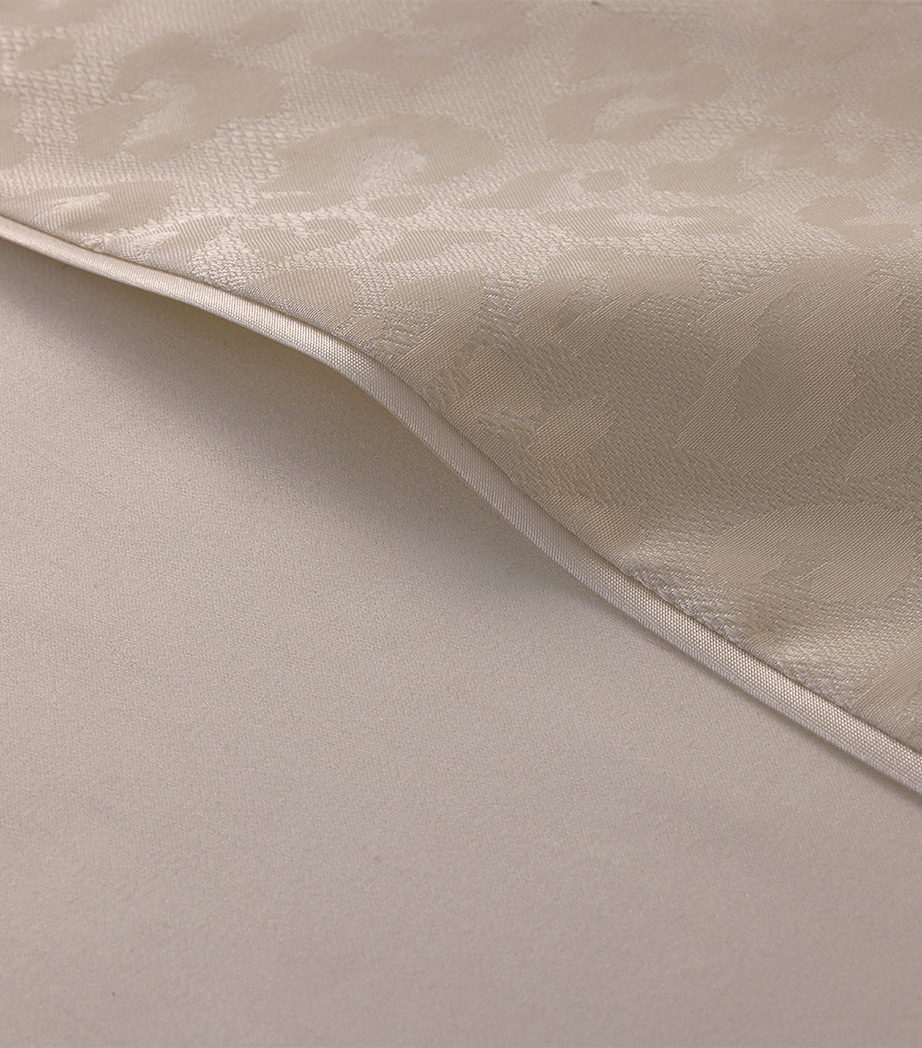 Leopard Double Flat Sheet (240cm x 295cm) MILK Image 3