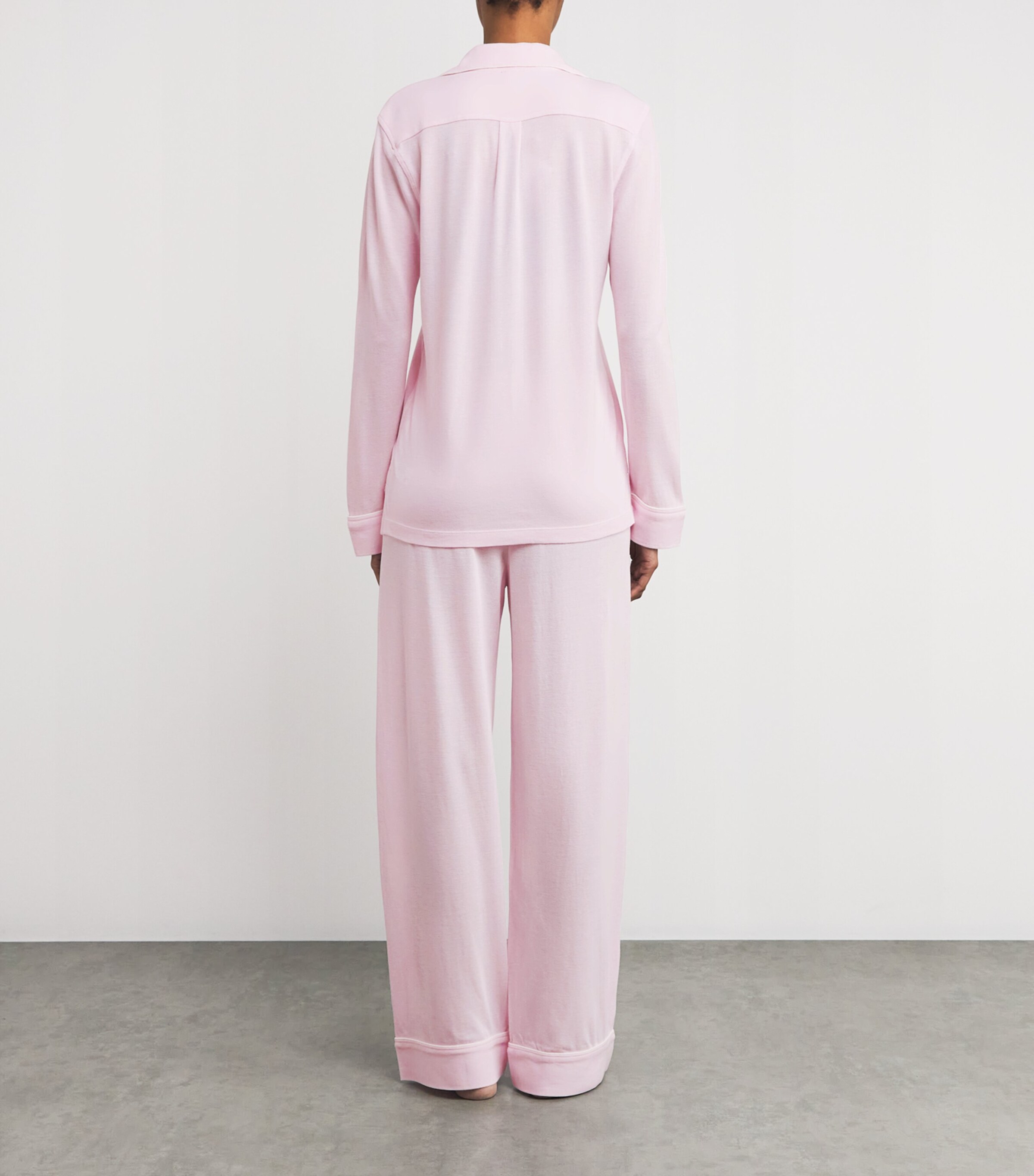 Polo Ralph Lauren Womens Cotton-Blend Polo Pony Pyjama Set Pink Lady Image 3