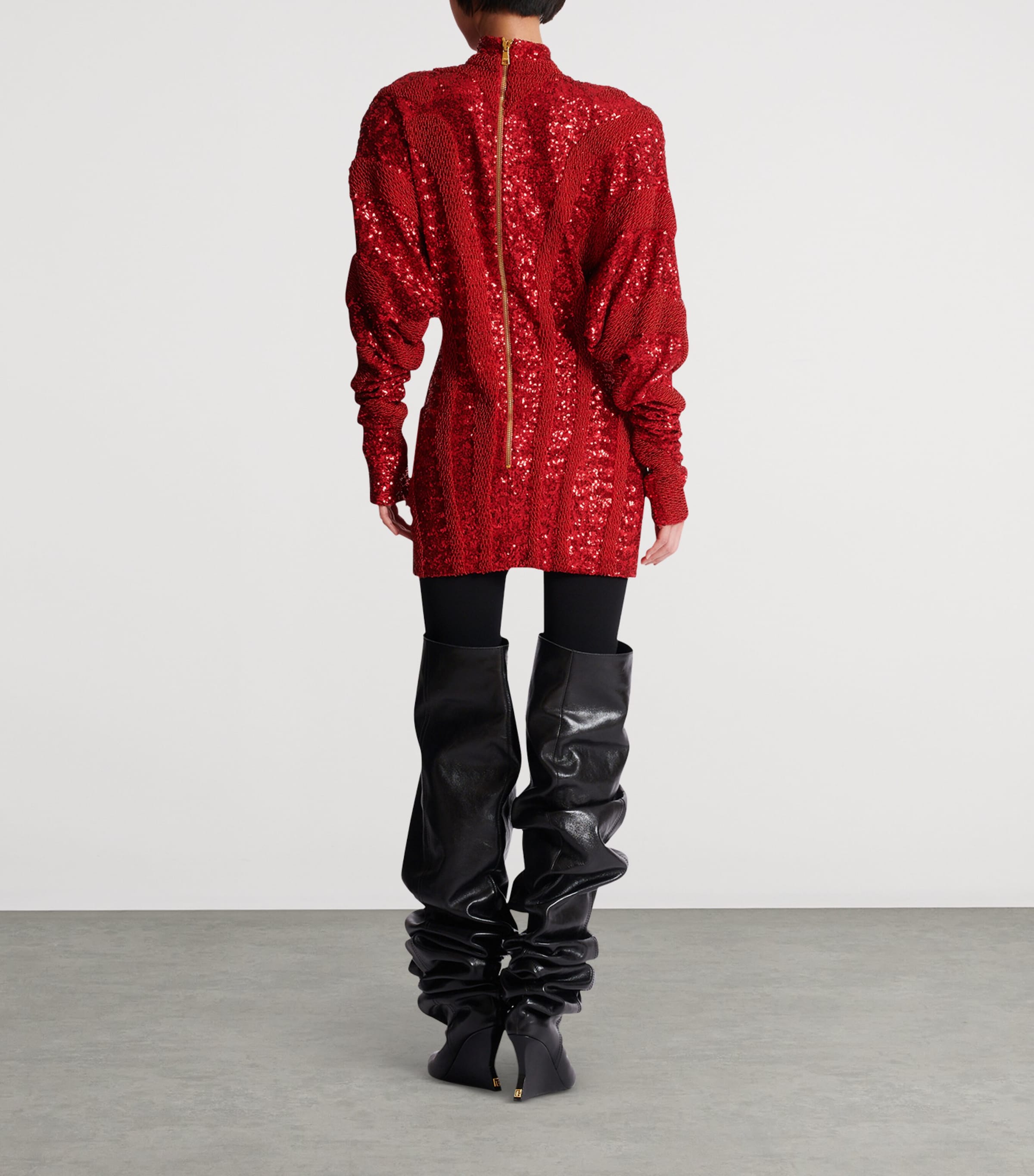 Crystal-Embellished Split Maxi Dress MHF ROUGE Image 6