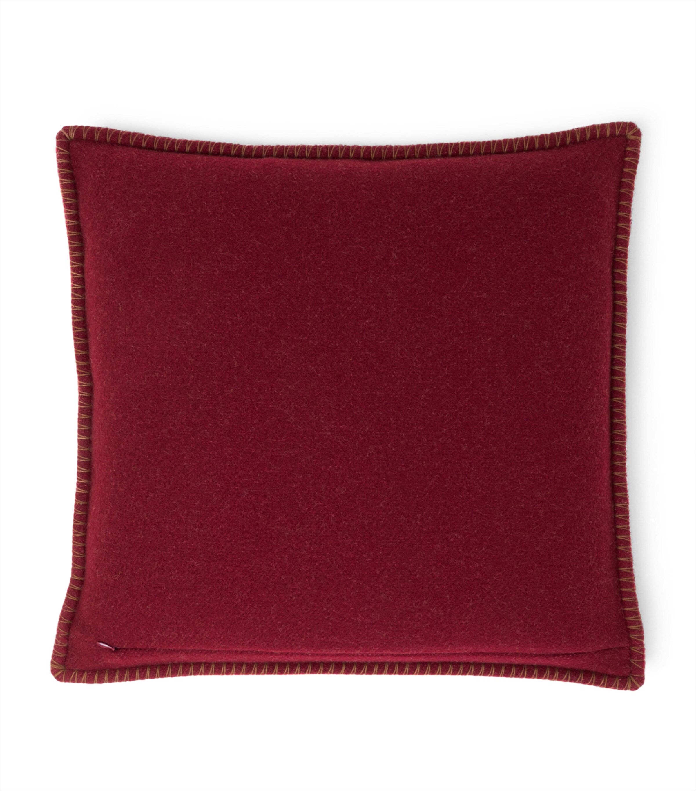 Frette Wool Modernism 002 Cushion (50cm x 50cm) Burgundy/tan Image 2