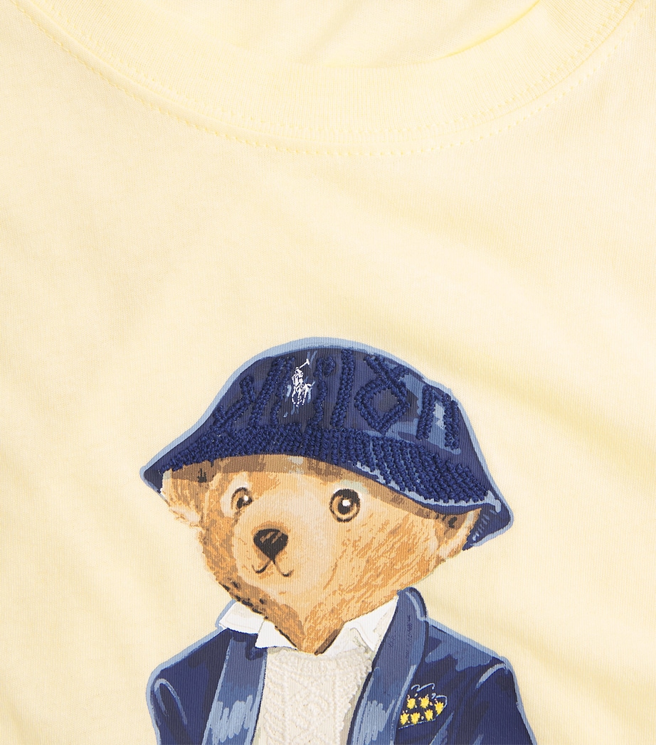 Polo Ralph Lauren Womens Cotton Polo Bear T-Shirt T Bird Yellow Image 6