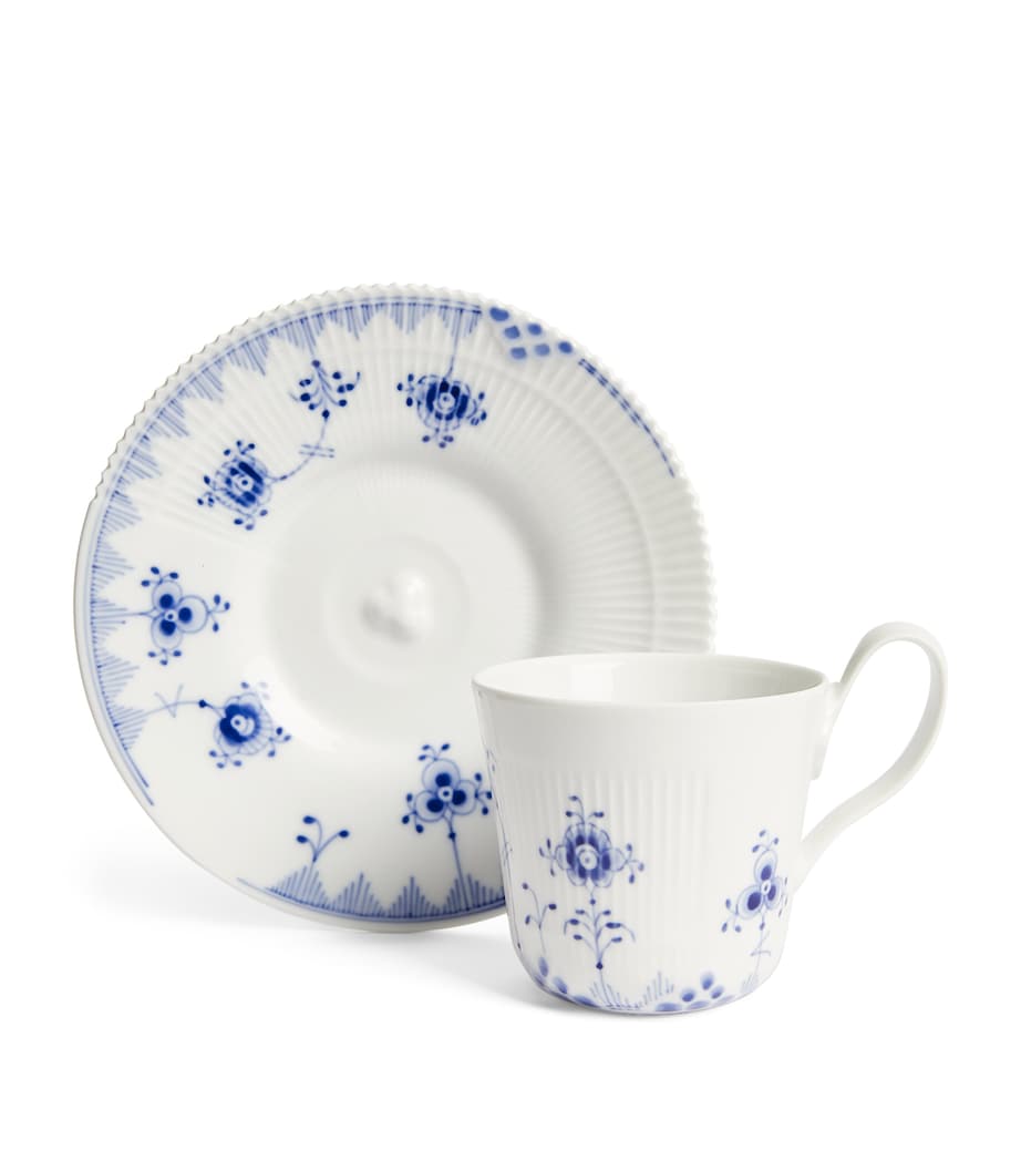 Blue Elements Teacup and Saucer BLUE Image 4