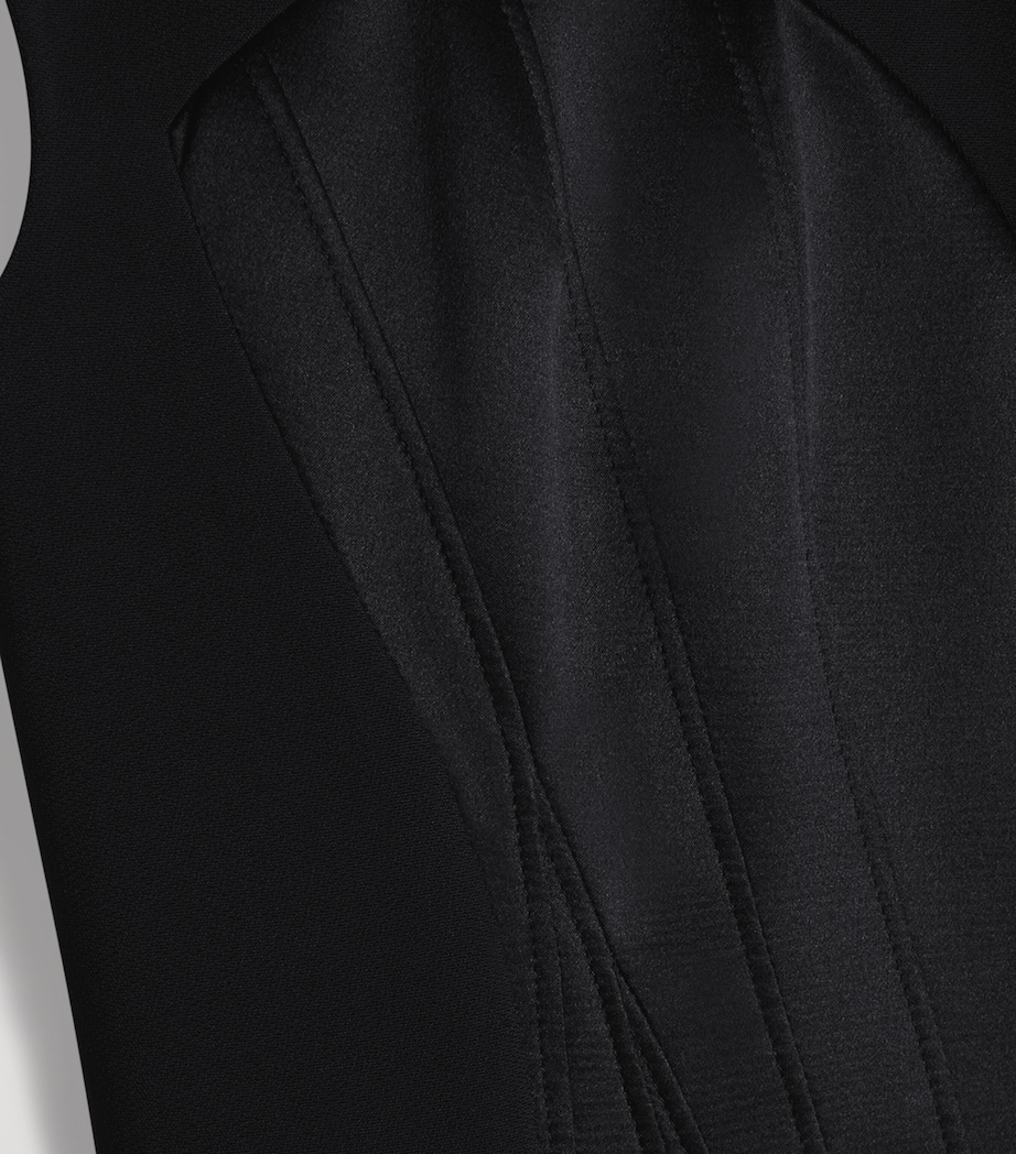 Schiaparelli Womens Corset Midi Dress Black Image 6