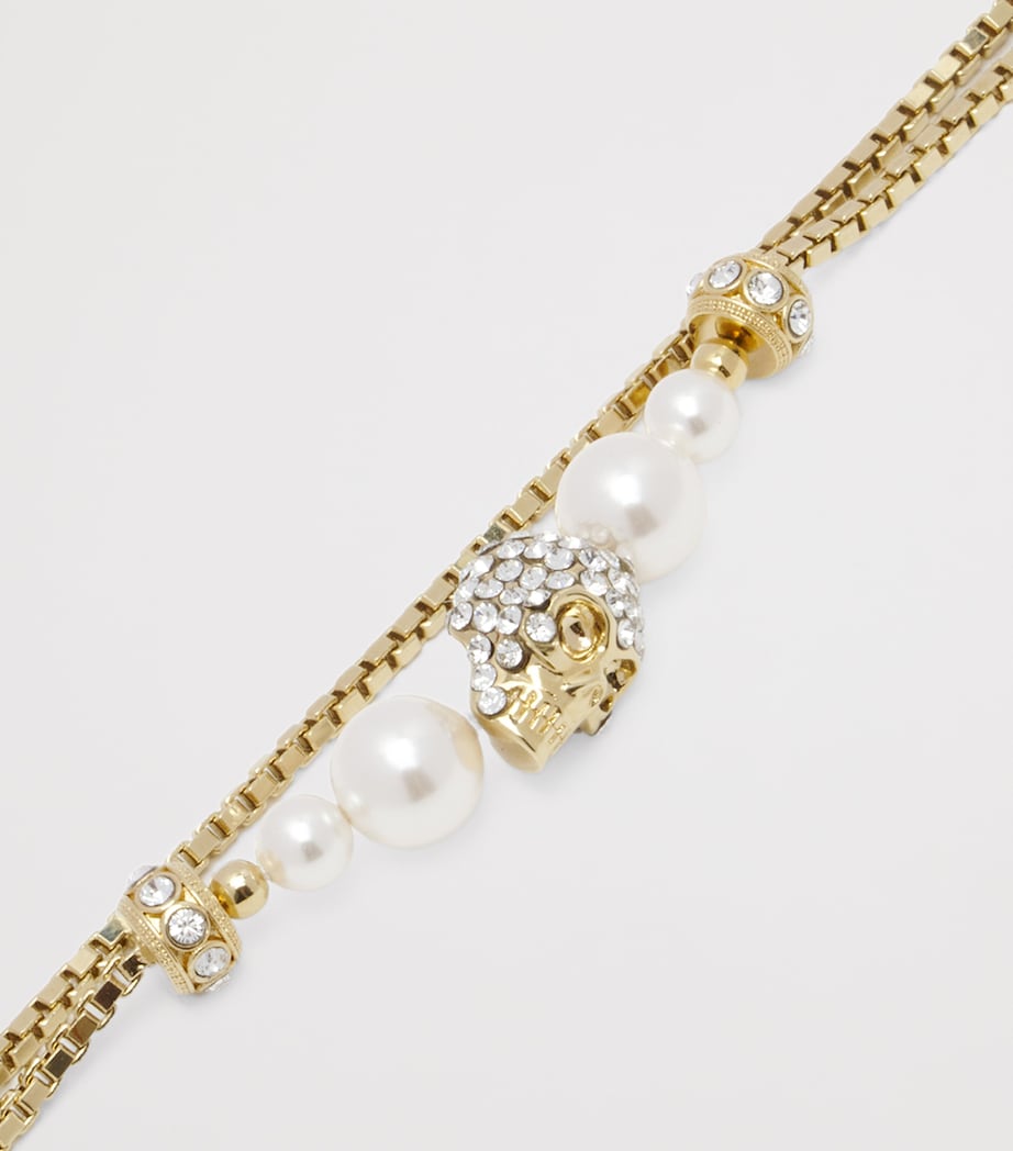 Faux Pearl and Skull Bracelet 1953 Image 2