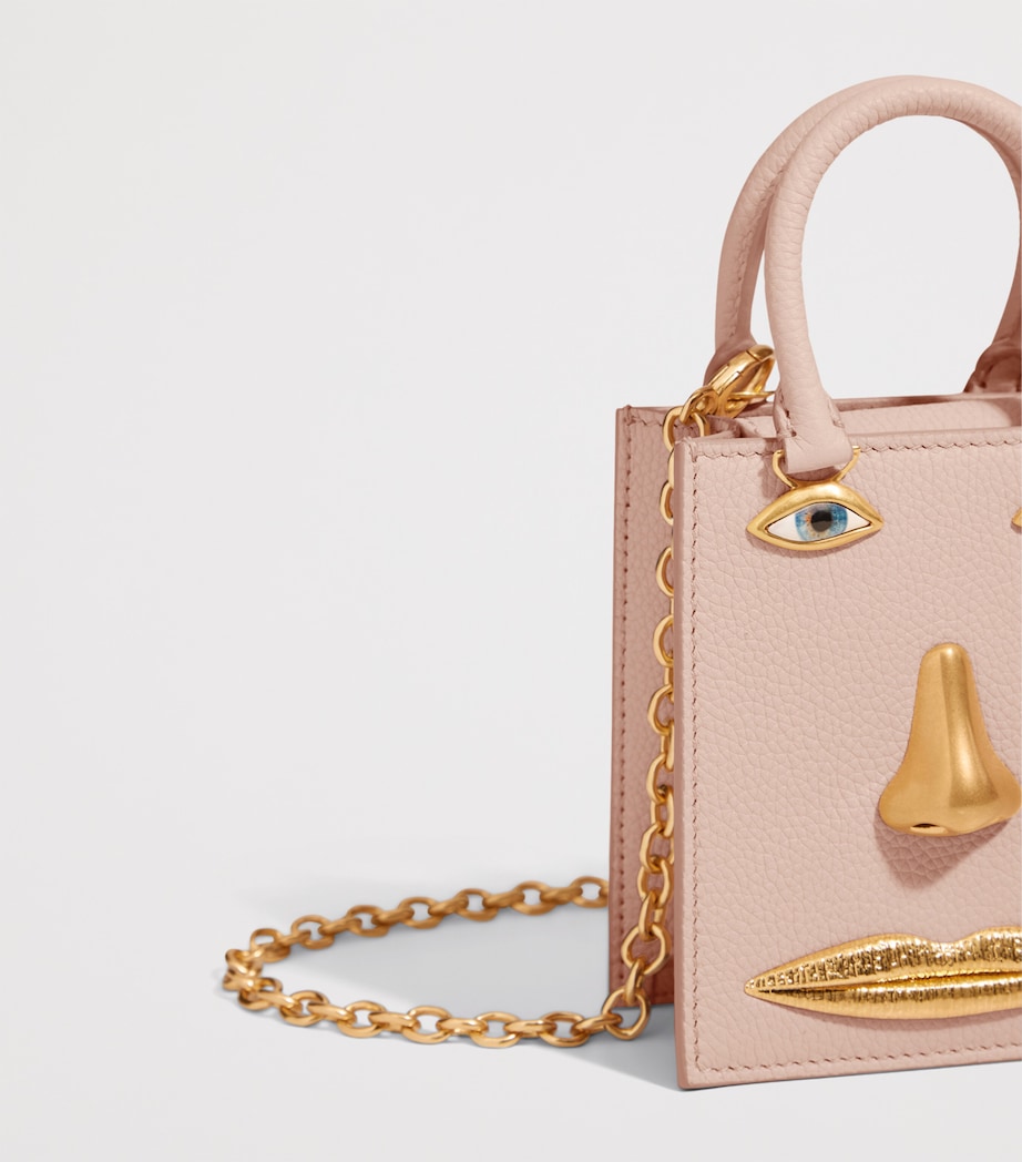 Mini Leather Face Top-Handle Bag 440 BLUSH PINK Image 7