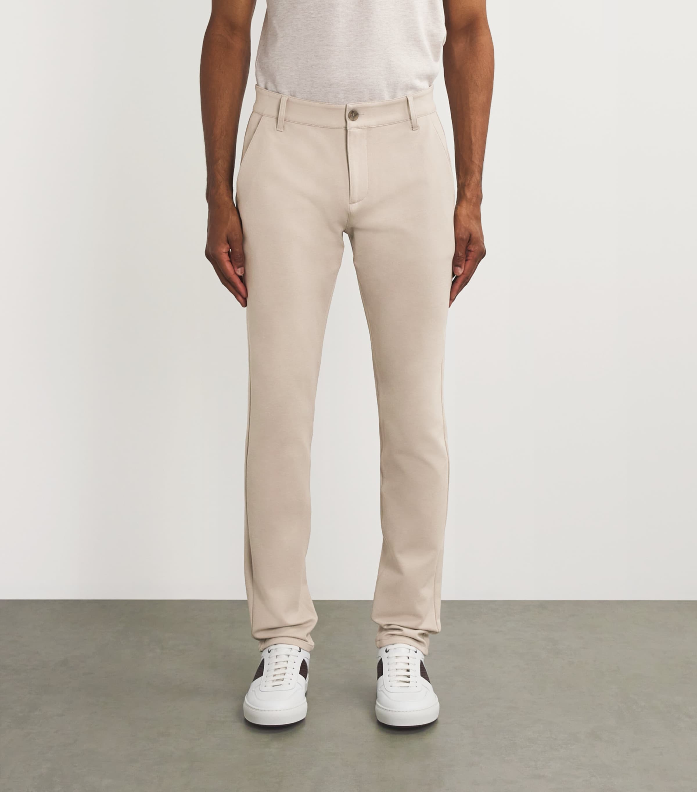 PAIGE Mens Slim Chinos Fresh Oyster Image 3