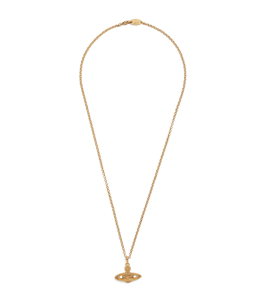 Vivienne Westwood Crystal Bas Relief Necklace Gold Light Image 1