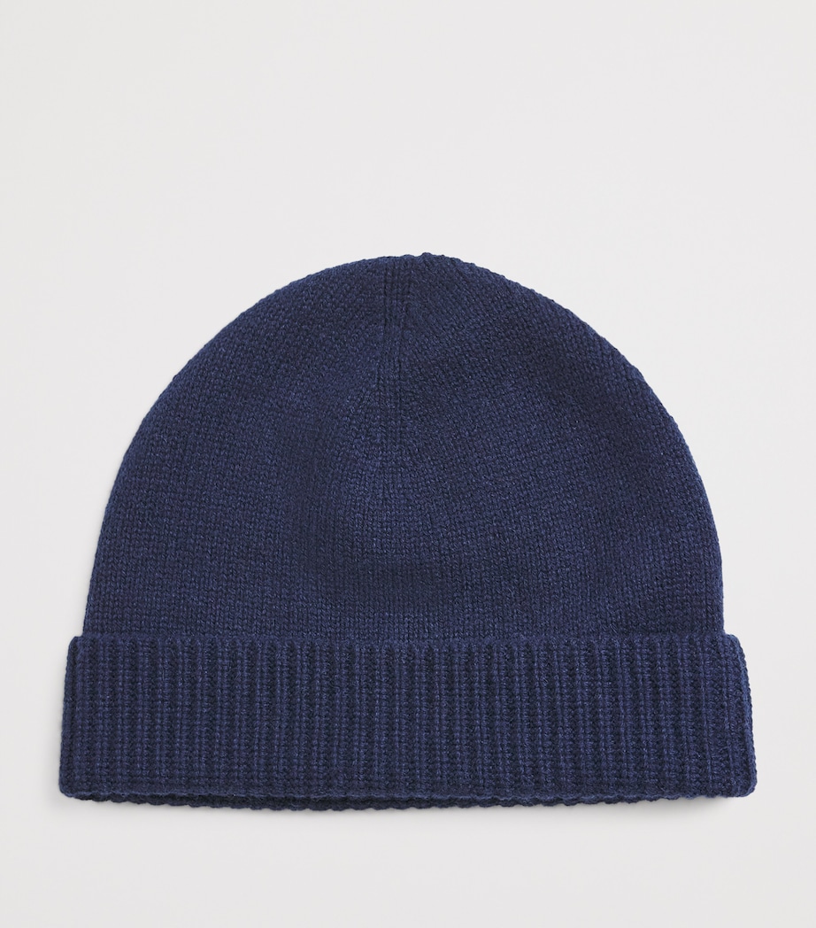 Joseph Cashmere Beanie Indigo Image 3