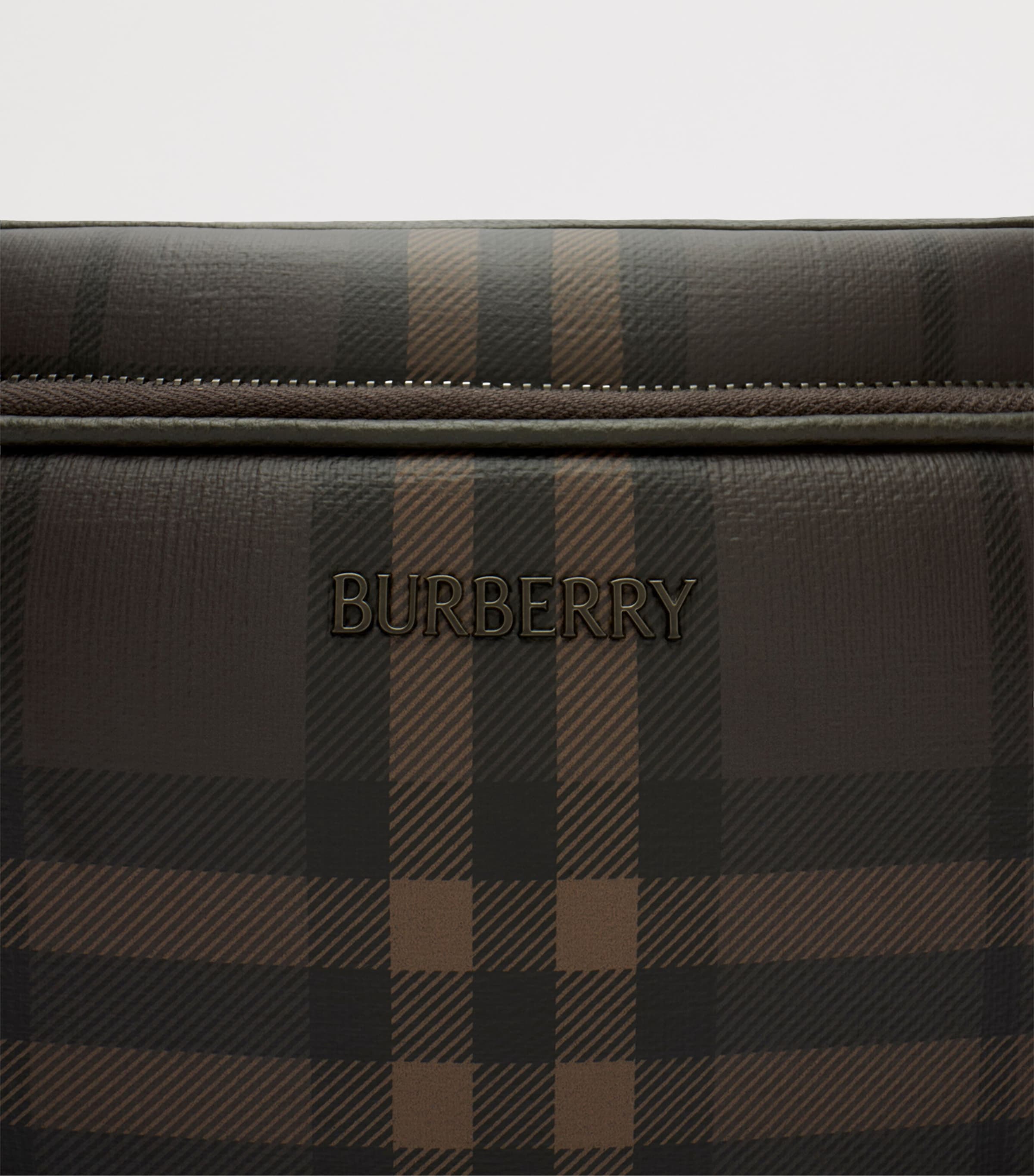 Burberry City Check Cross-Body Bag Dark Brown Image 5