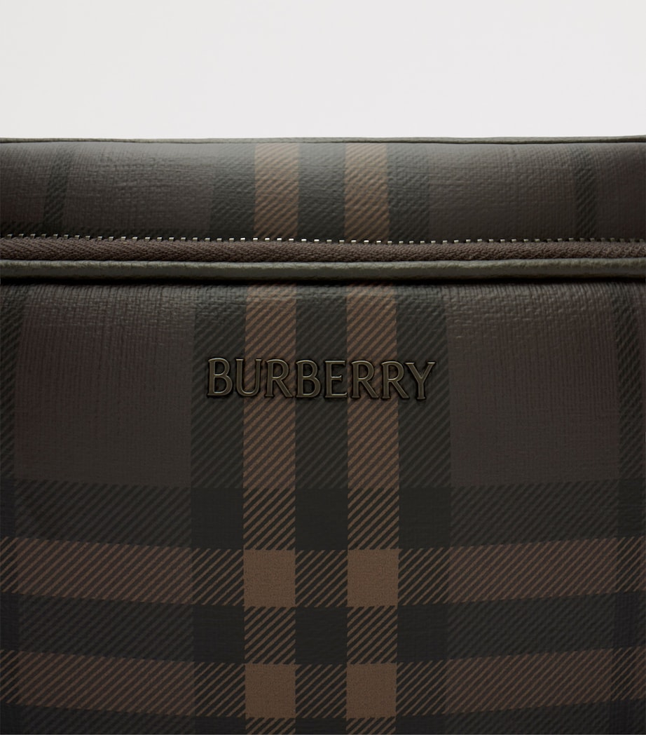 Burberry City Check Cross-Body Bag Dark Brown Image 5