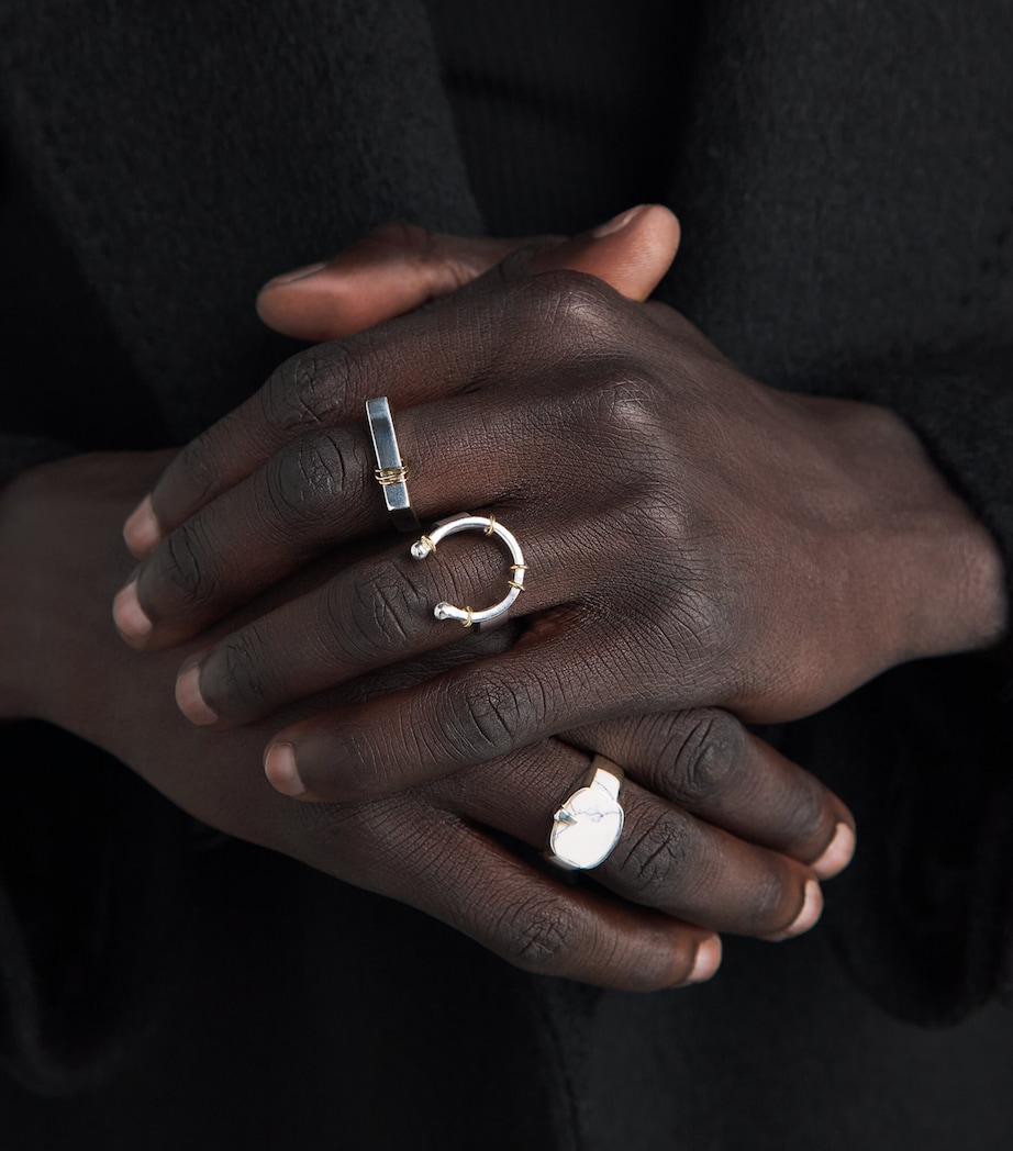FYR Sterling Silver and Yellow Gold Purity 2.0 Ring Silver Image 4