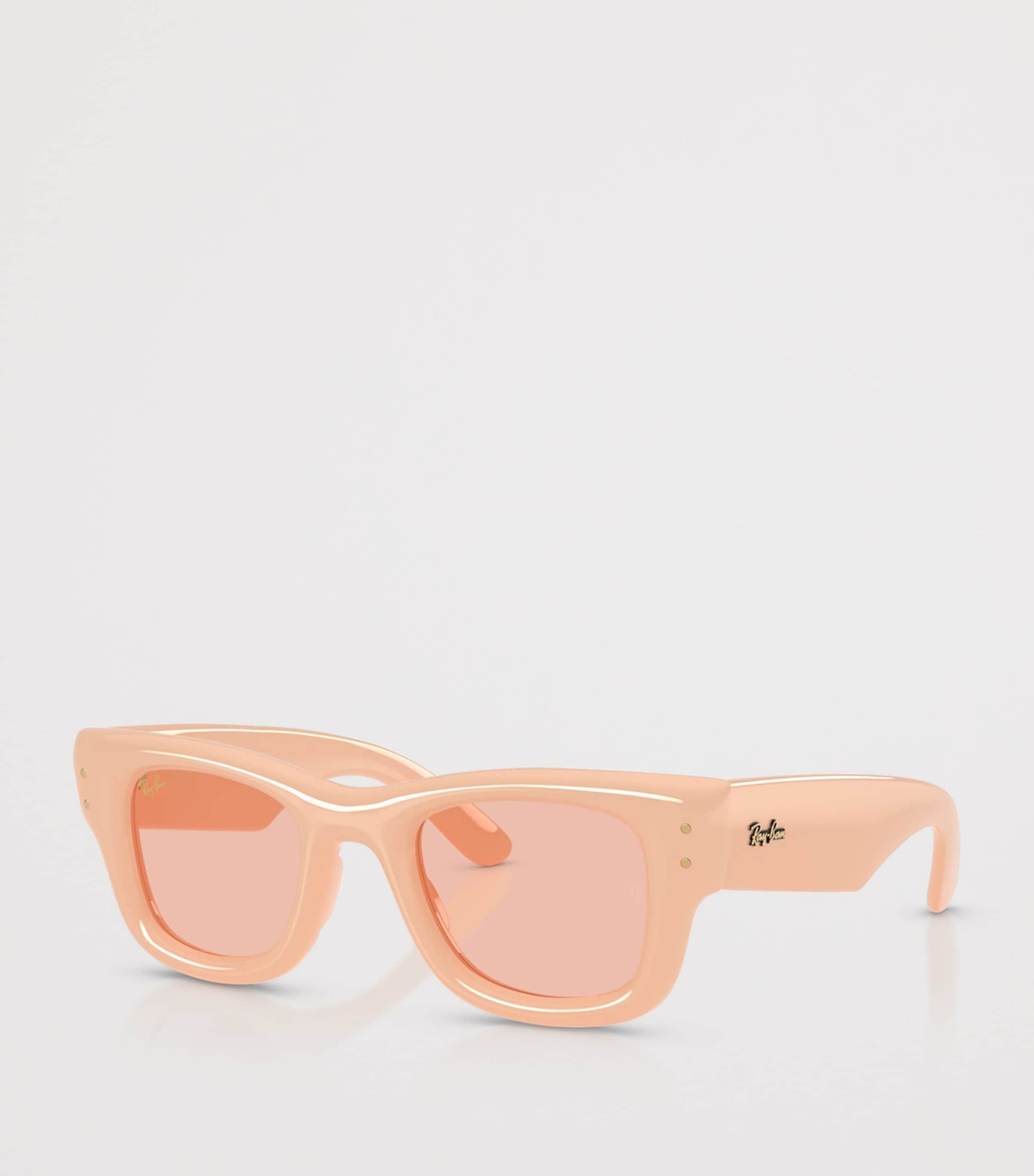 Ray-Ban Wayfarer Puffer Sunglasses Beige Image 2