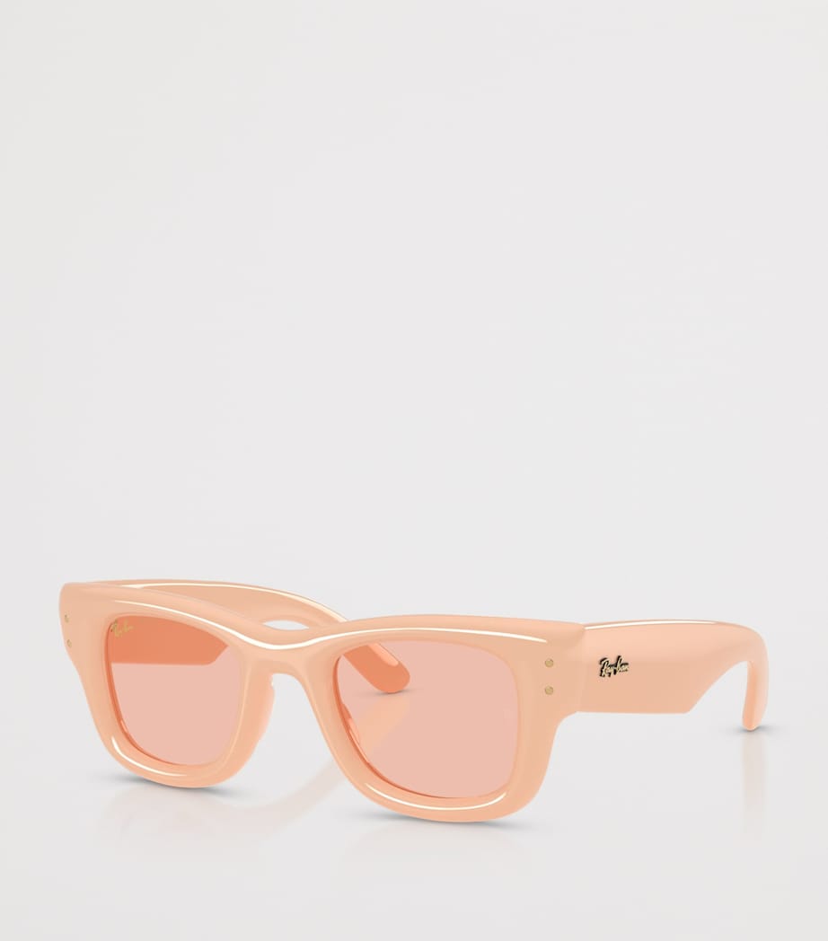 Ray-Ban Wayfarer Puffer Sunglasses Beige Image 2