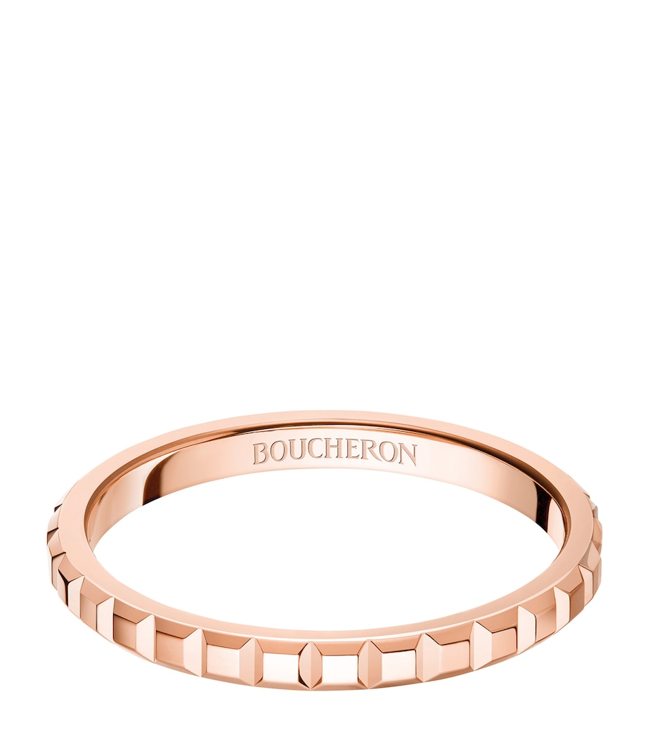 Mini Rose Gold Clou de Paris Wedding Ring MULTI Image 1