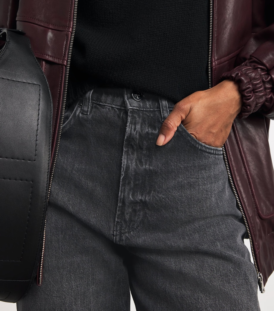 Brie Wide-Leg Jeans WASHED BLACK Image 6