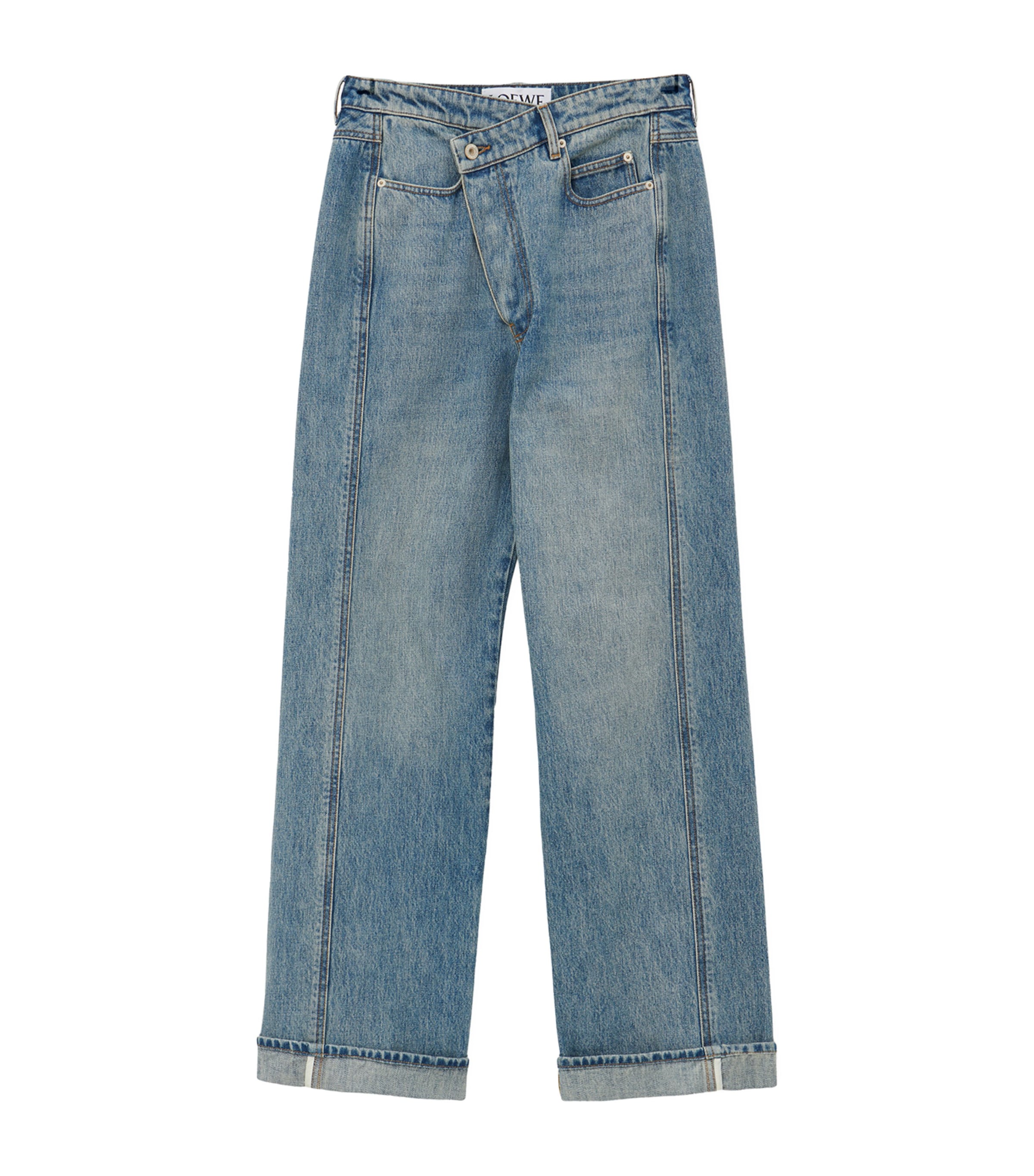 Loewe Deconstructed Jeans In Blue