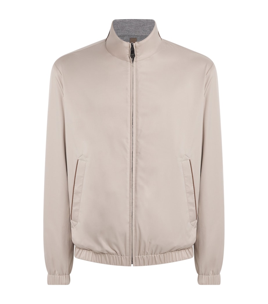 Canali Mens Reversible Hybrid Jacket Grey Image 1