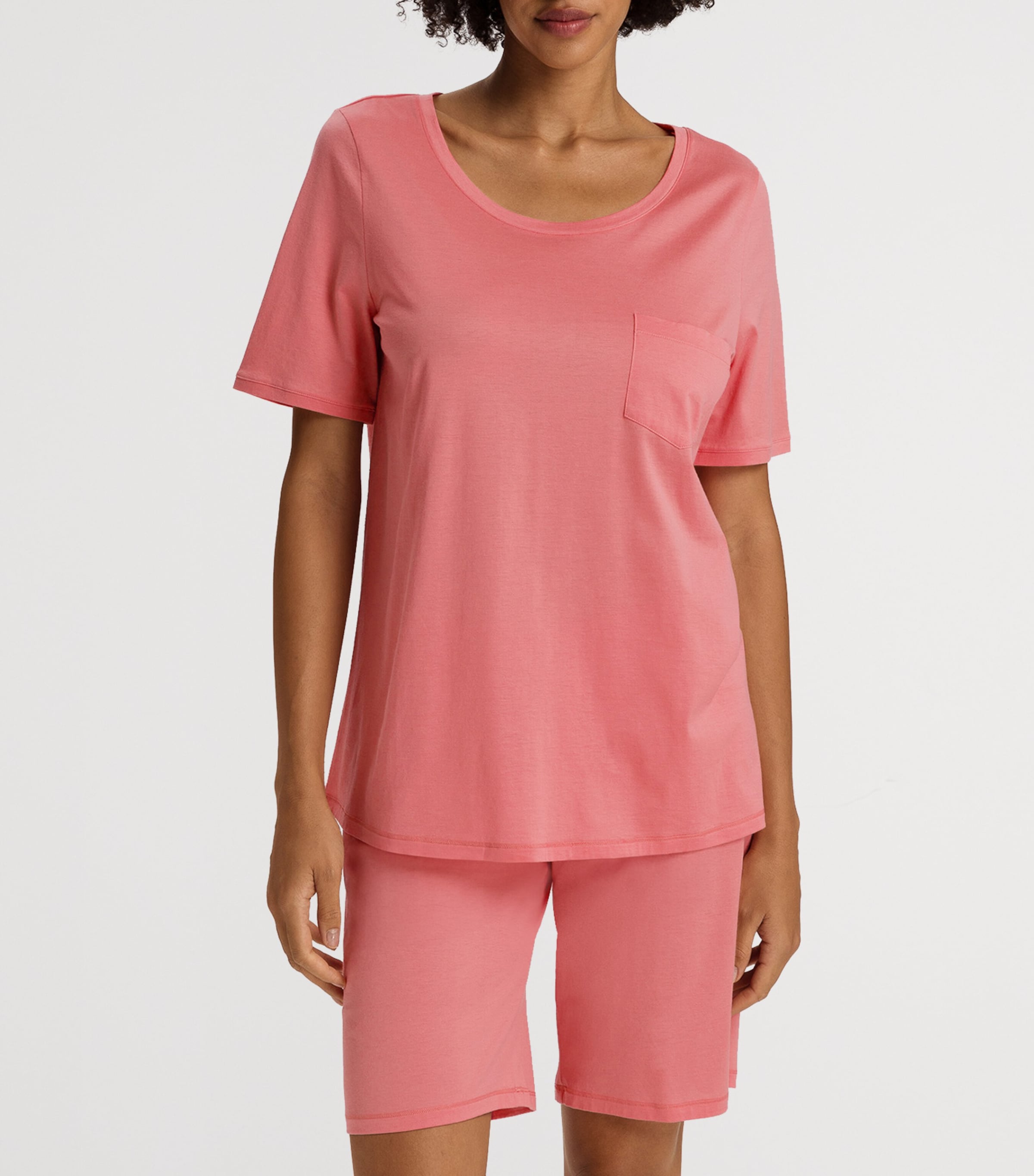 Cotton Deluxe Short-Sleeve Pyjama Set LANTANA Image 3