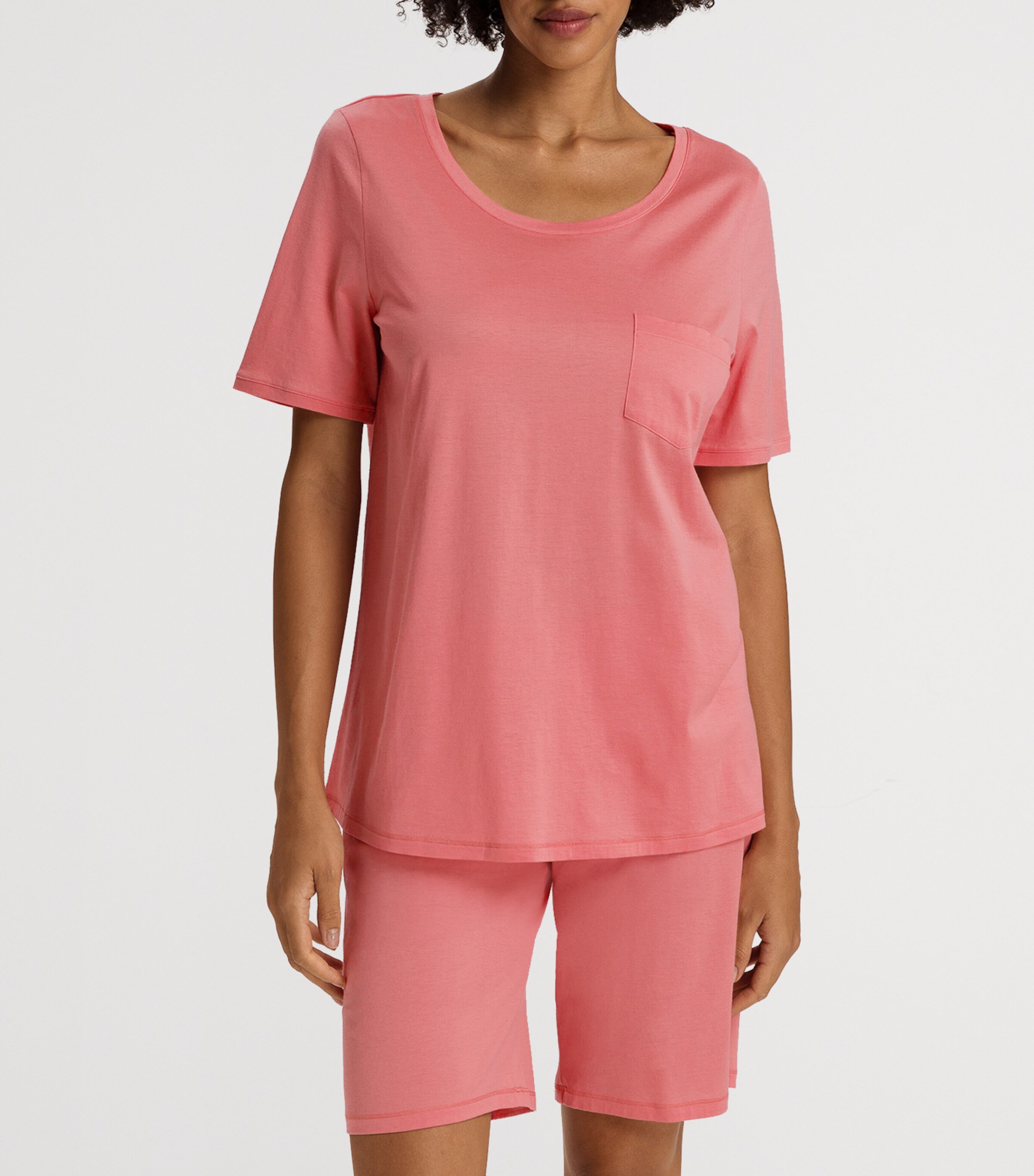 Hanro Cotton Deluxe Short-Sleeve Pyjama Set | Women Clothing | Nightwear | Pyjamas | Designers | Hanro Hanro Cotton Deluxe Short-Sleeve Pyjama Set | Women Clothing | Nightwear | Pyjamas | Designers | Hanro