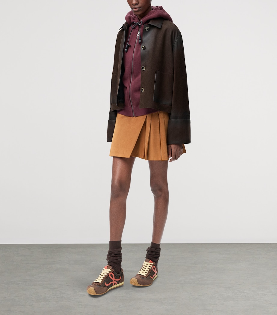 Lambskin Turn-Up Jacket DARK CHOCOLATE Image 2