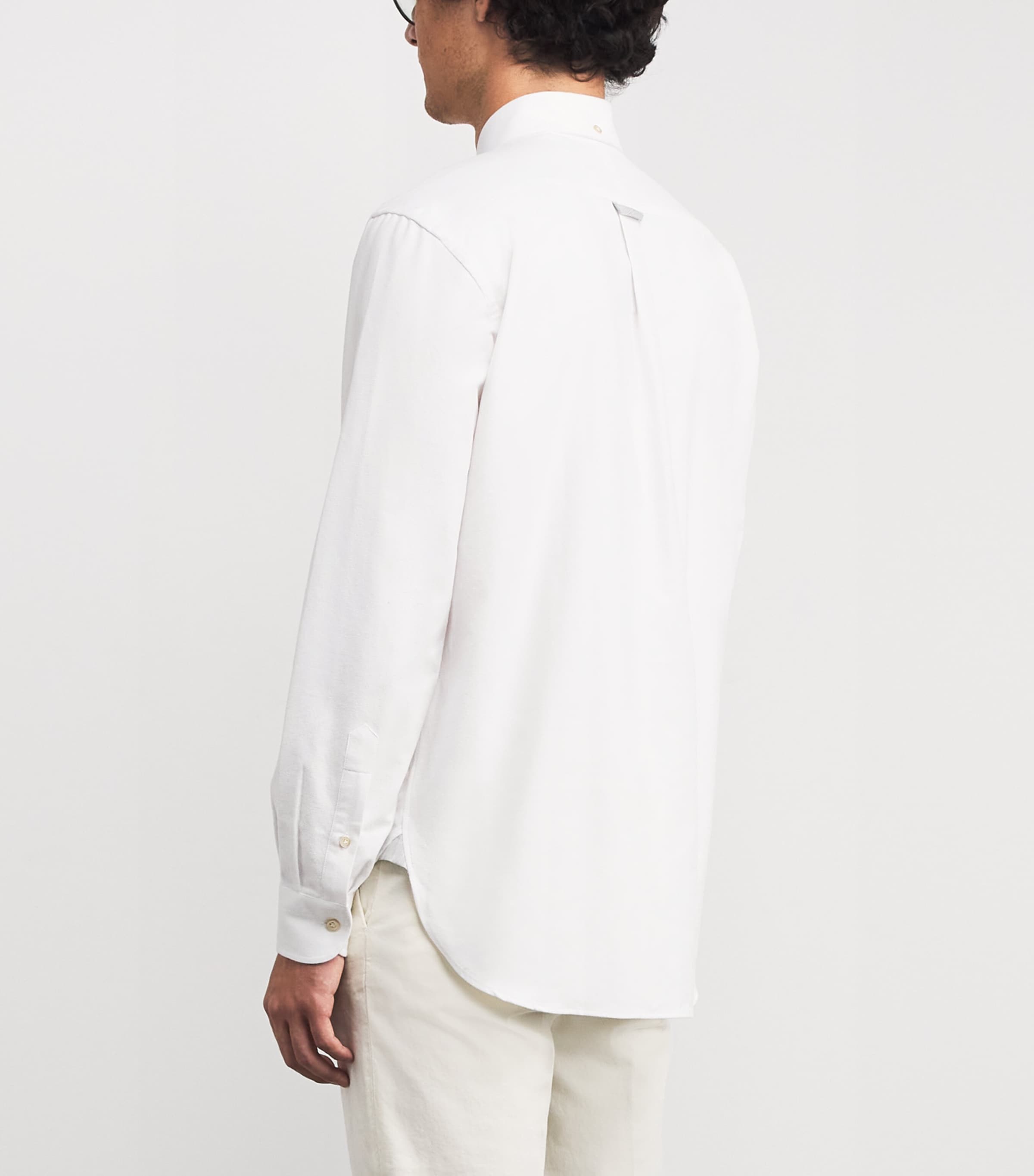 Cotton Button-Up Shirt BIANCO Image 4