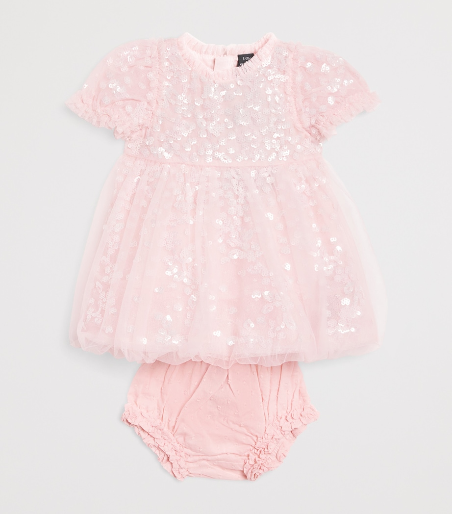 Tulle Confetti Dress (3-24 Months) PNC PEONY PINK/CREAM Image 3