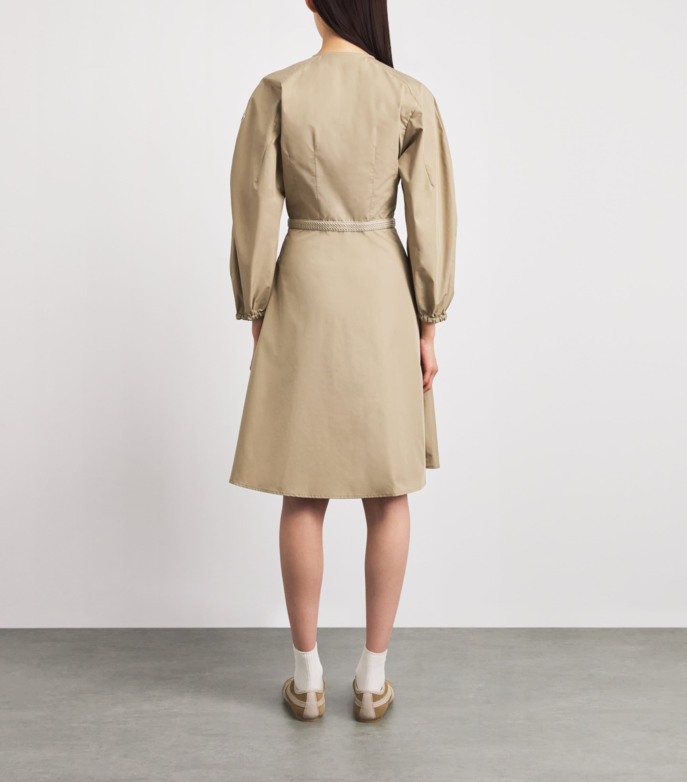 Moncler Womens Poplin Mini Dress Image 4