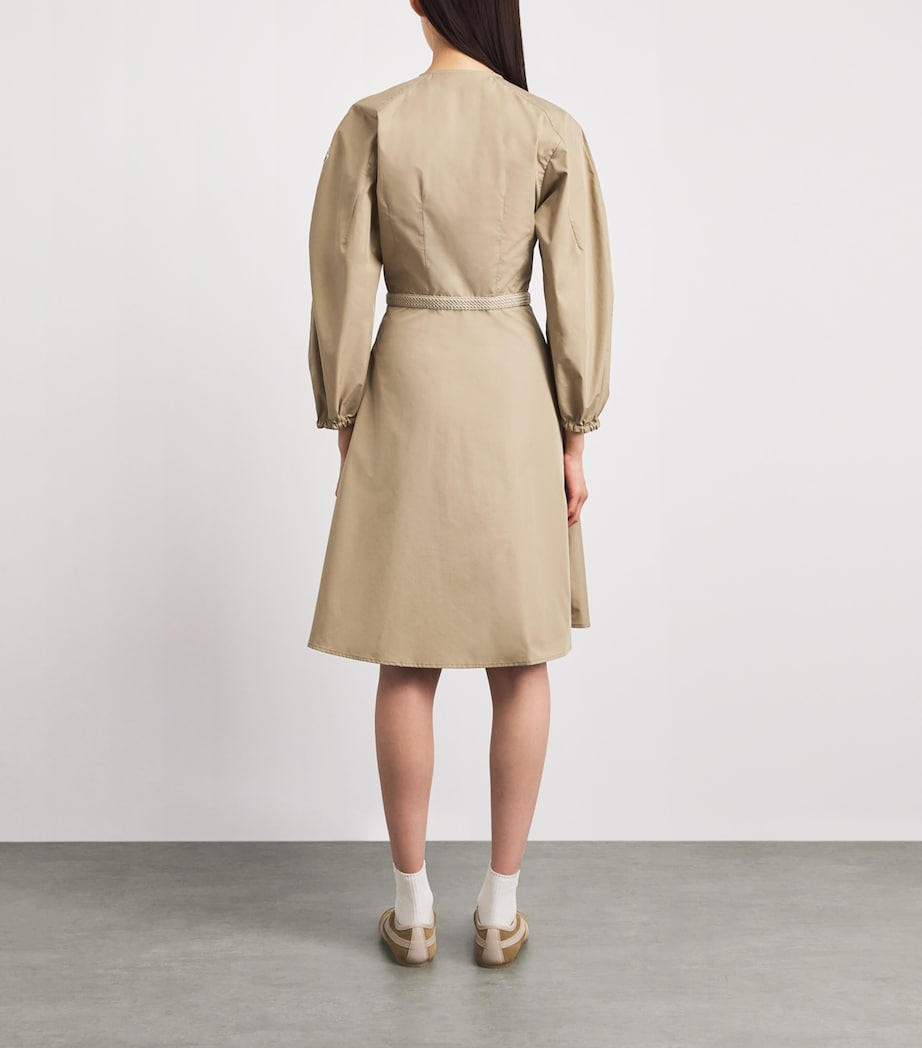Moncler Womens Poplin Mini Dress Image 4