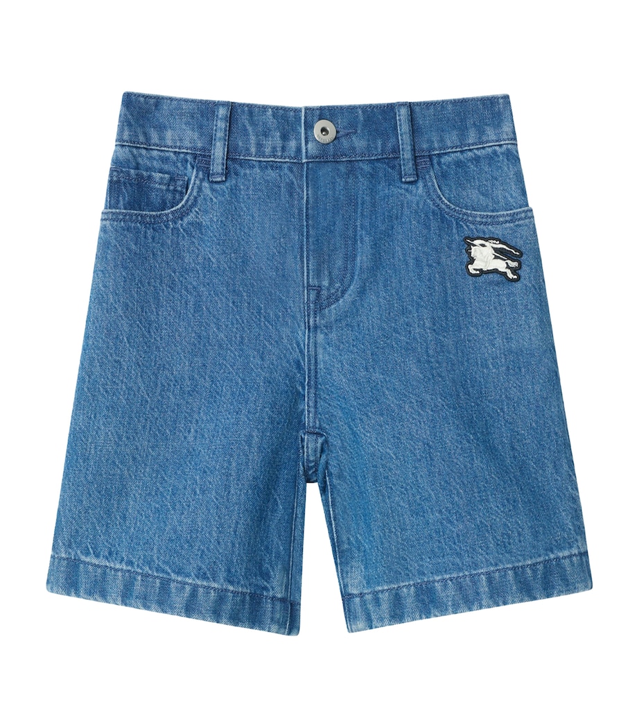 Burberry Kids EKD Denim Shorts (14 Years) Vintage Denim Image 1