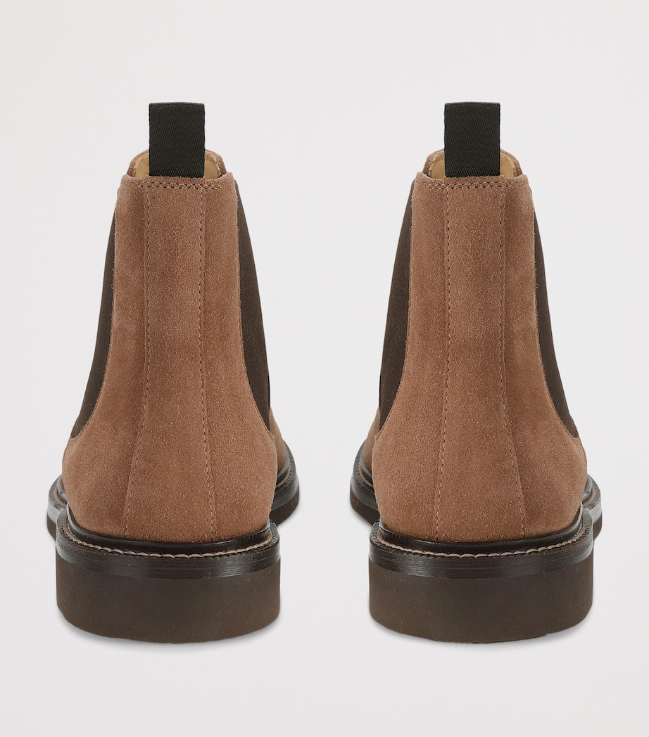Brunello Cucinelli Suede Chelsea Boots Tan Image 2
