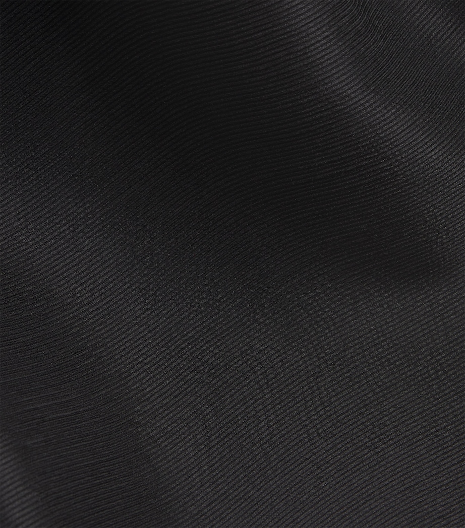 Silk Plissé A-Line Shirt BLACK Image 5