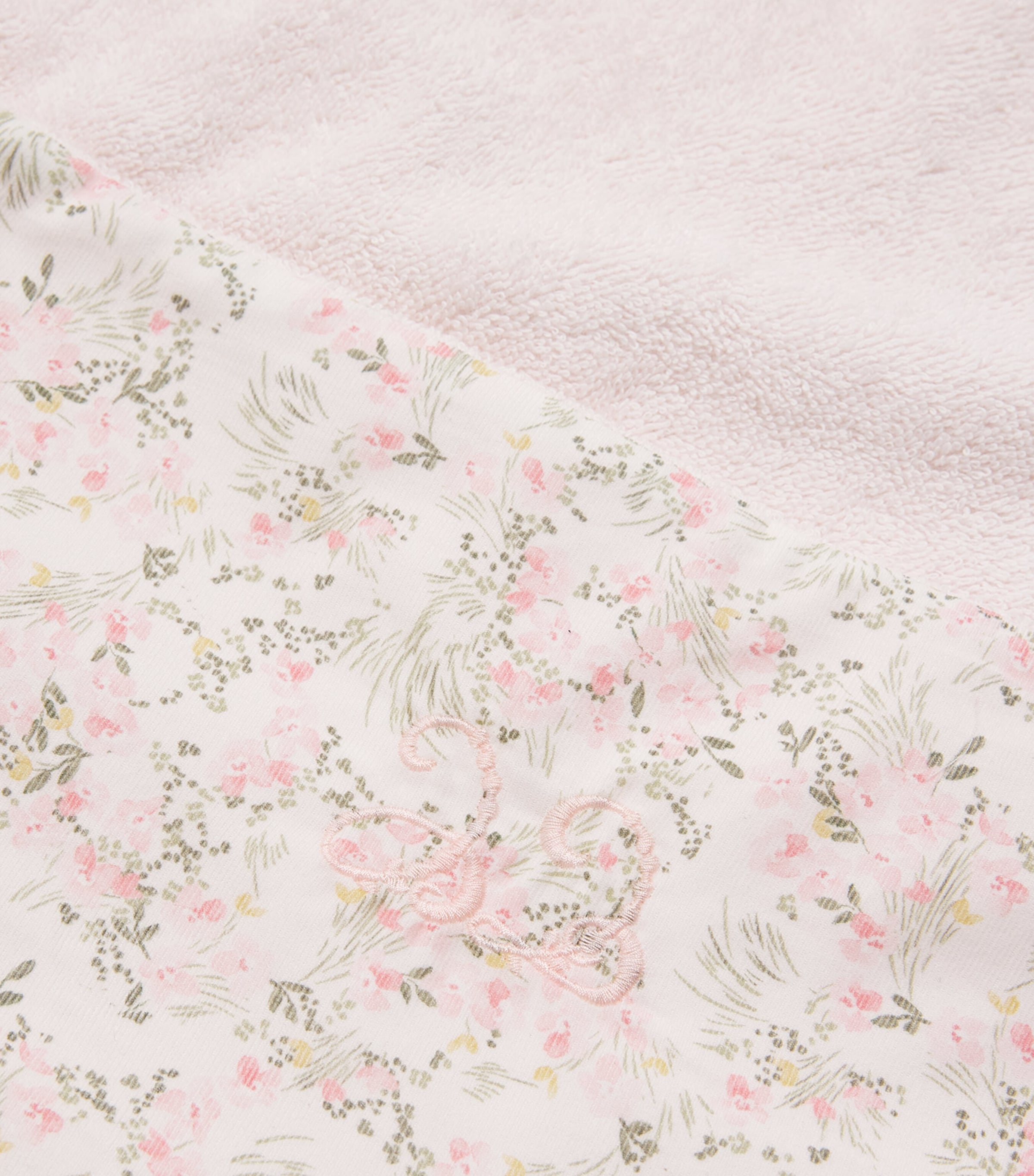 Cotton Hooded Rose Bath Towel 31ROSE PALE Image 3