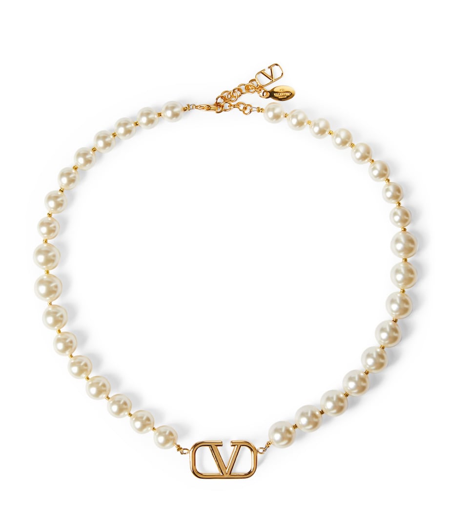 VLOGO Signature Pearl Necklace 0O3 Image 1