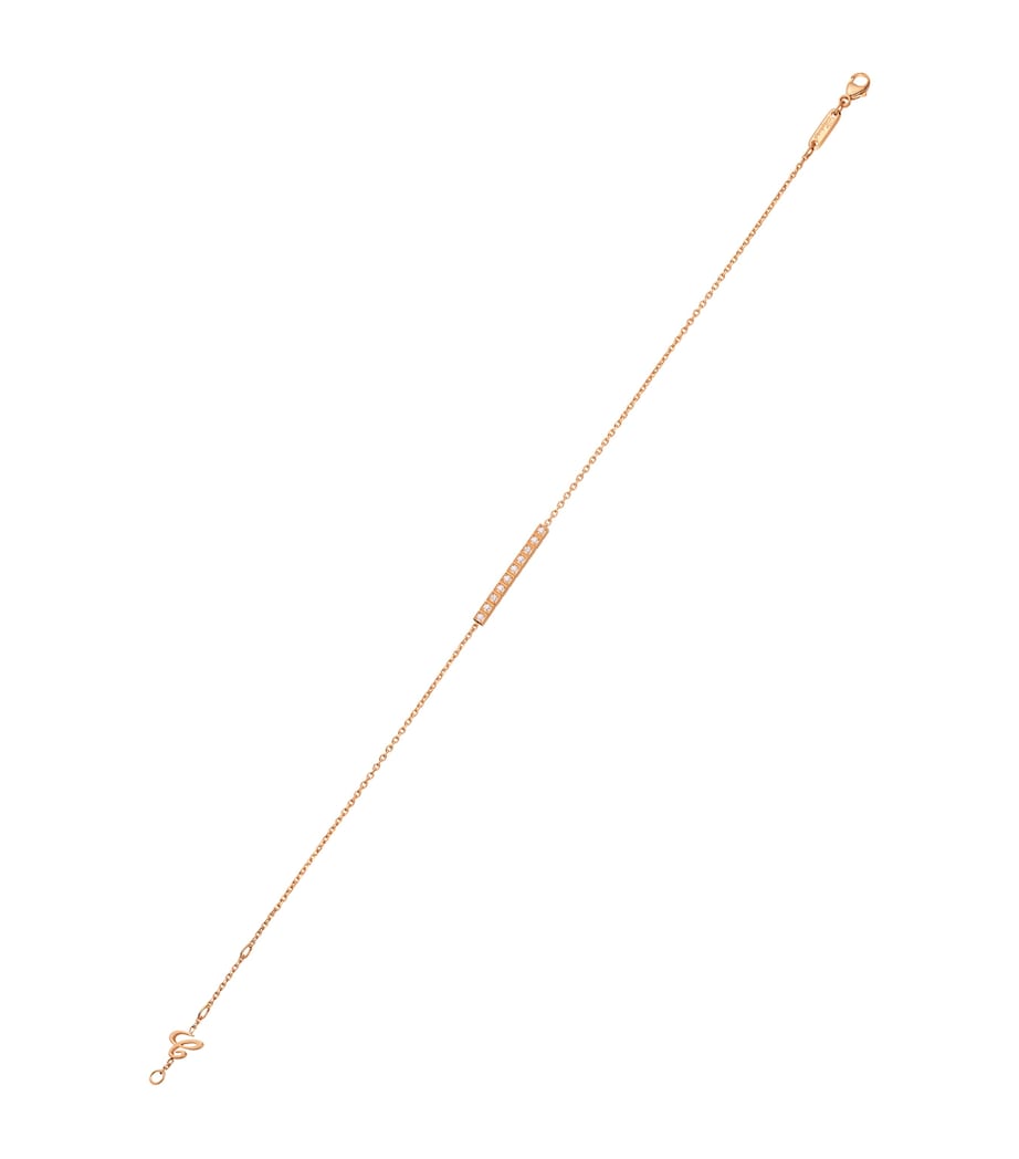 Rose Gold and Diamond Ice Cube Bracelet 18K ROSE GOLD Image 2