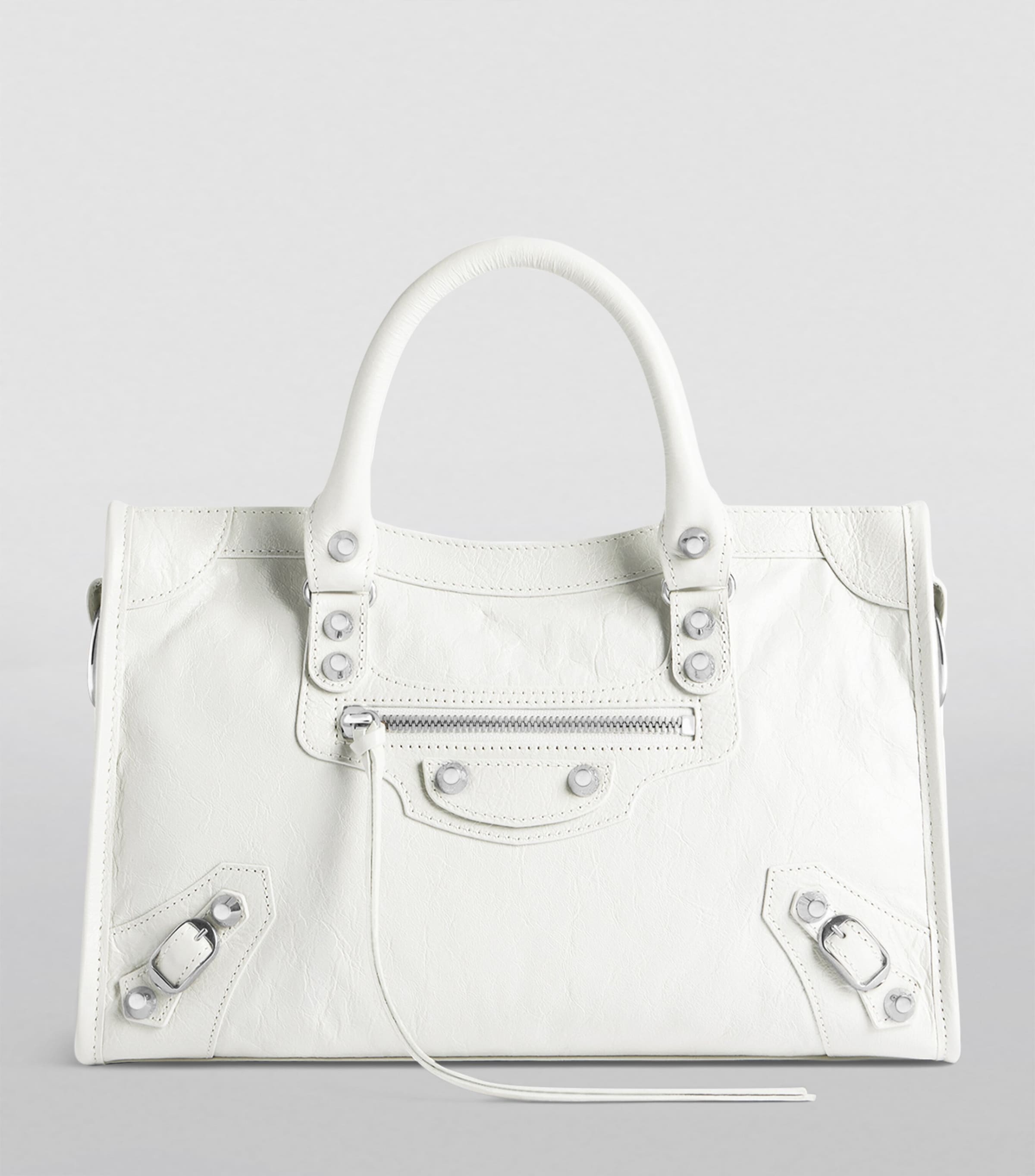 Balenciaga White Small Neo Cagole City Shoulder Bag | Harrods SA