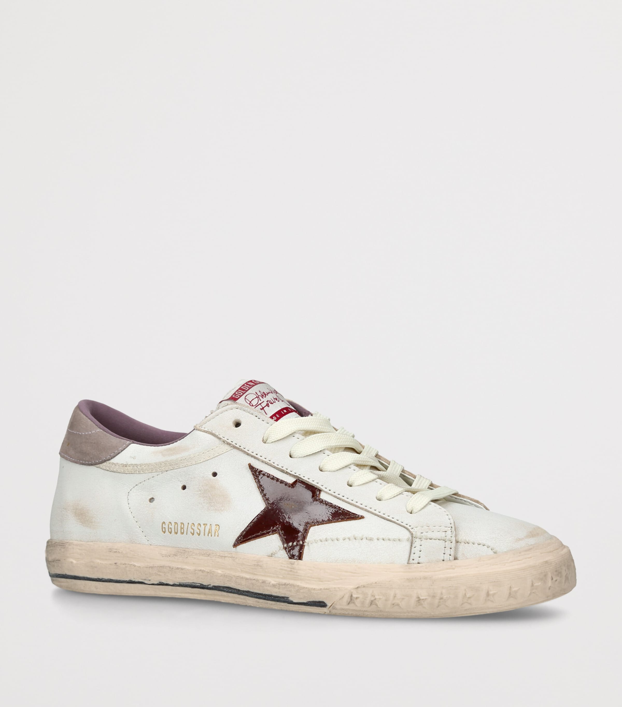 Golden Goose Leather Super Star Sneakers White/red Image 3