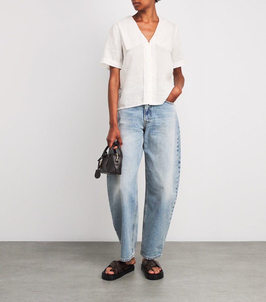 The Scallop Sailor Blouse WHITE Image 2