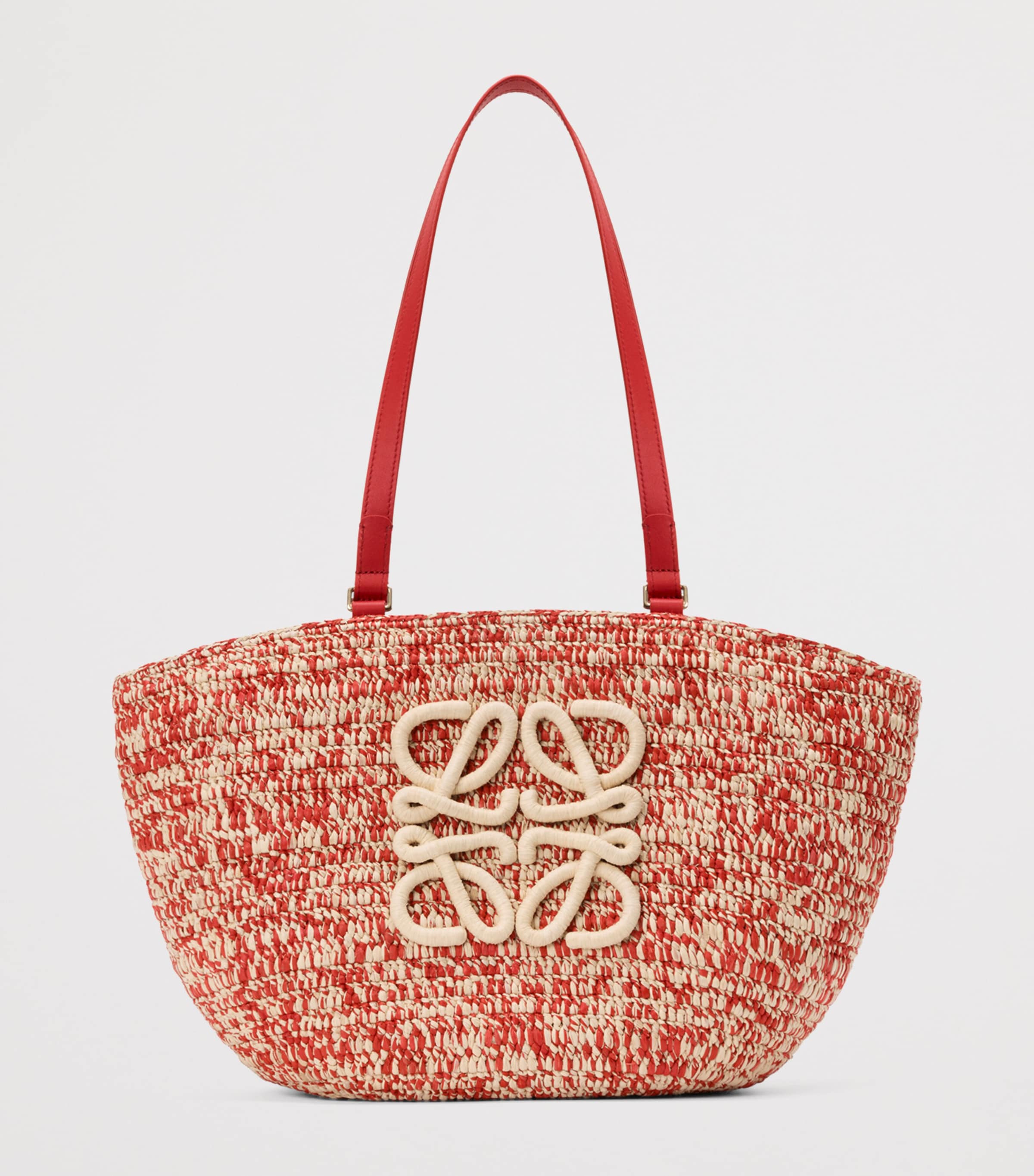 LOEWE x Paula’s Ibiza Medium Eclipse Basket Bag Red Image 3