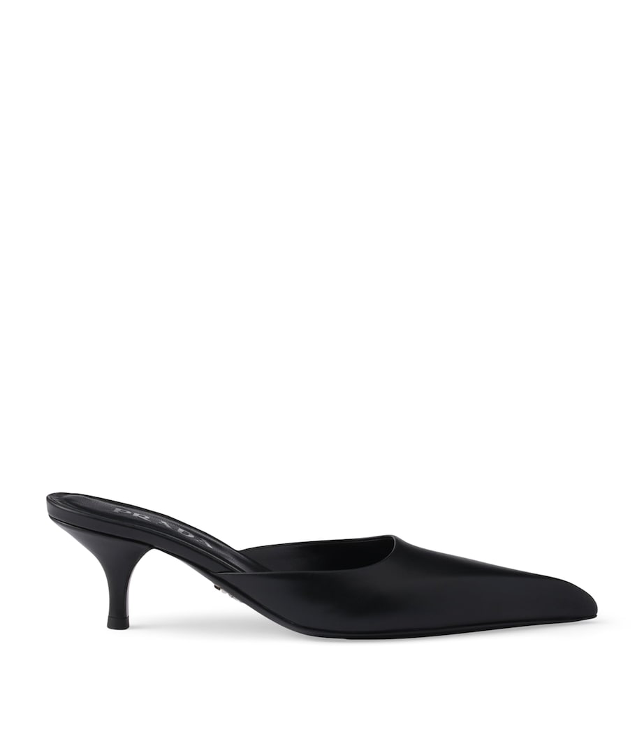 Leather Heeled Mules 10 F0002 Image 1
