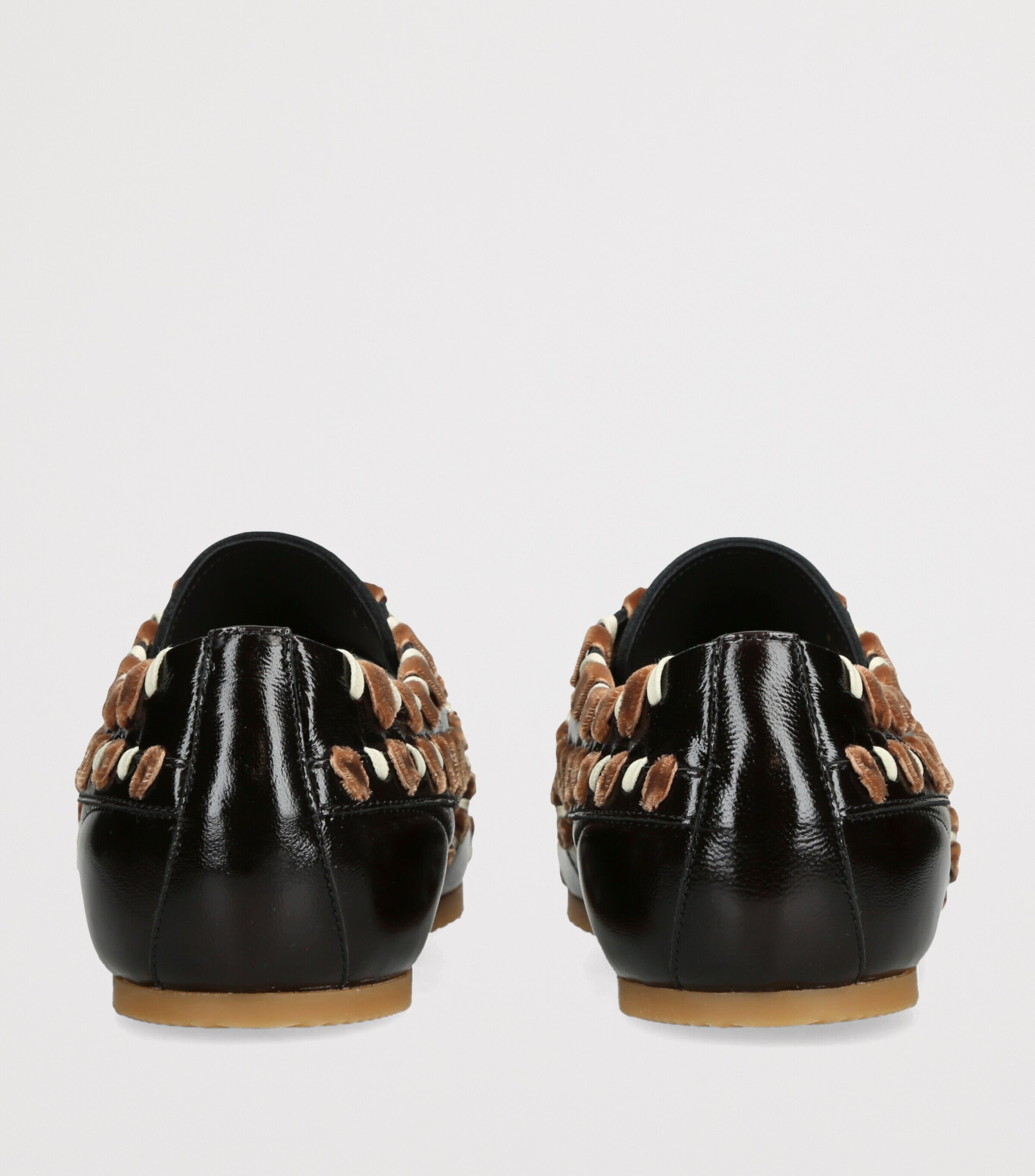 Embellished Leather Dustin Sneakers BROWN/OTH Image 2