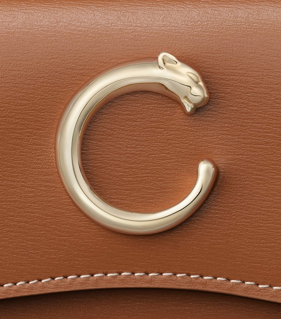 Mini Leather Panthère de Cartier Wallet CARAMEL Image 2