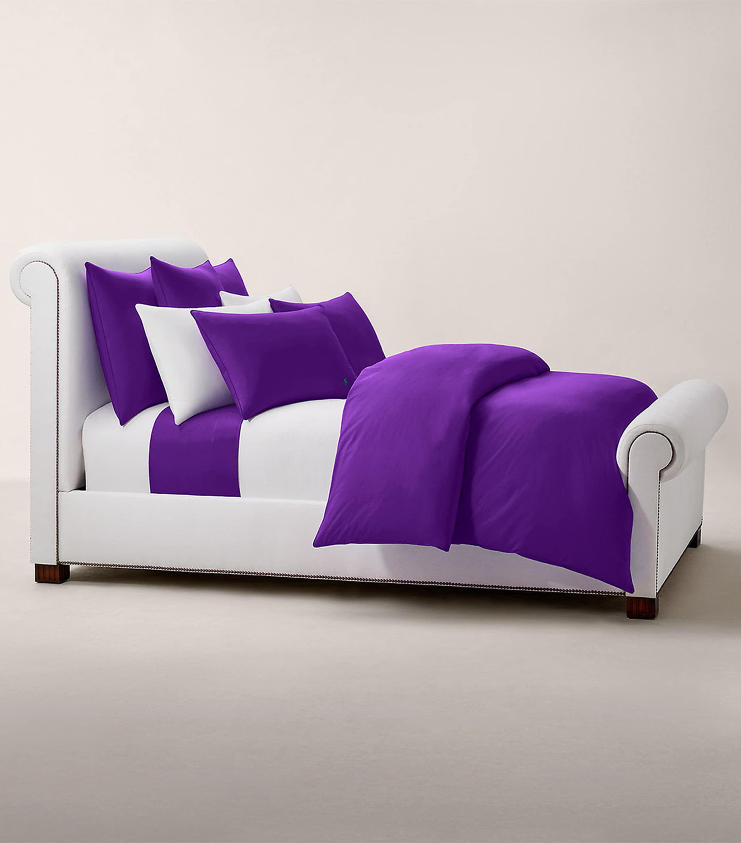 Ralph Lauren Home Cotton Polo Player Euro King Fitted Sheet (160cm x 200cm) Chalet Image 1
